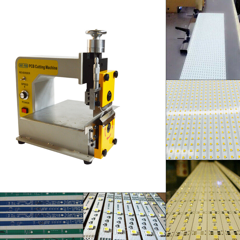 V Cut Groove PCB/Circuit Board/LED Light Strip Separating Cutting Machine 110V