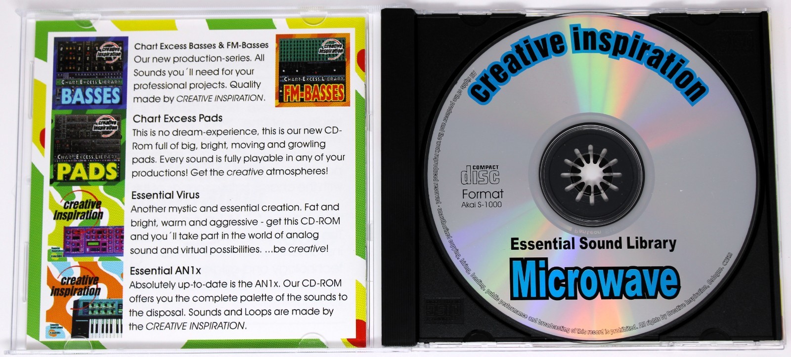 Creative Inspiration Microwave Essential Sound Library Akai Format Sampling CD
