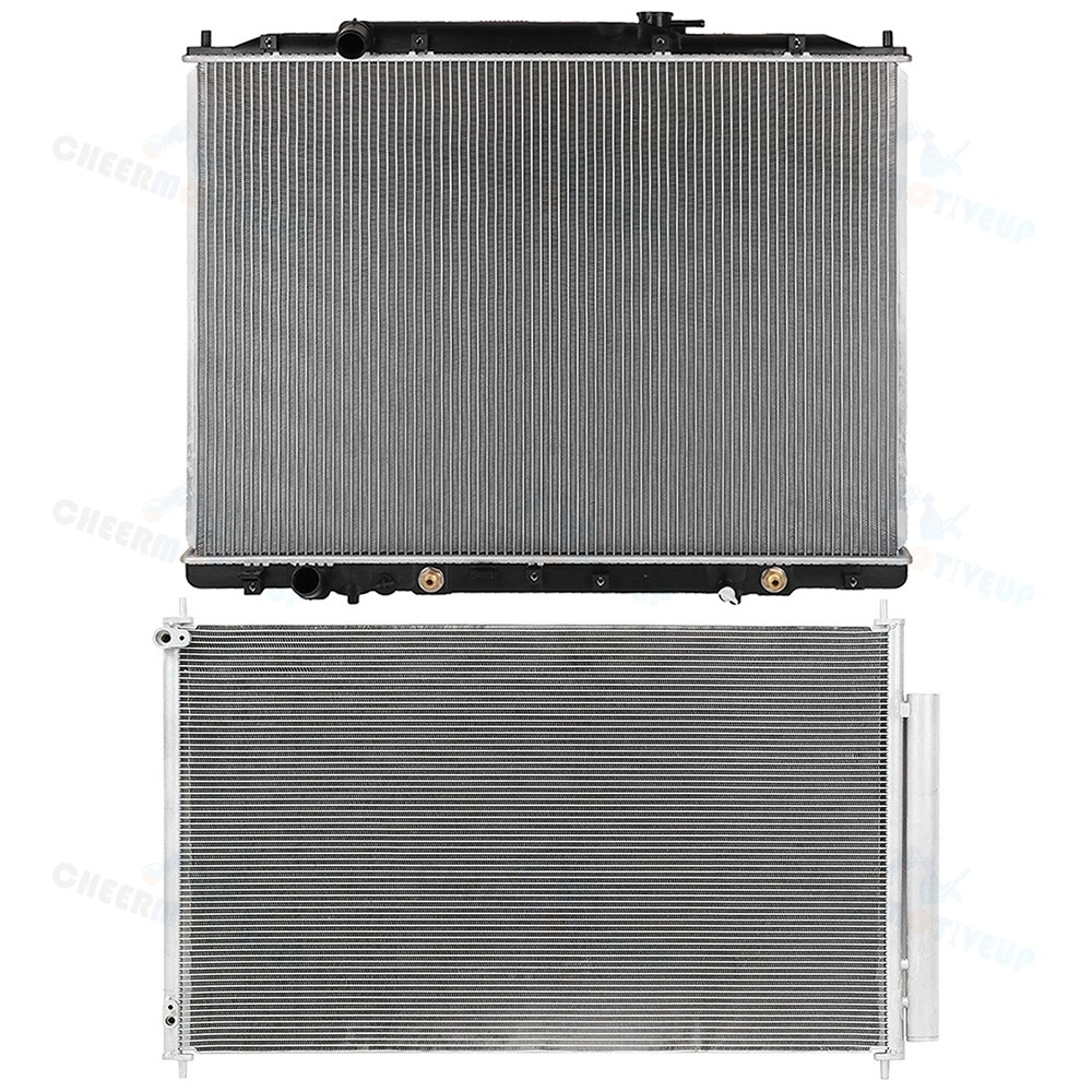 Aluminum Radiator & A/C Air Conditioner Condenser Kit for 2009-2015 Honda Pilot