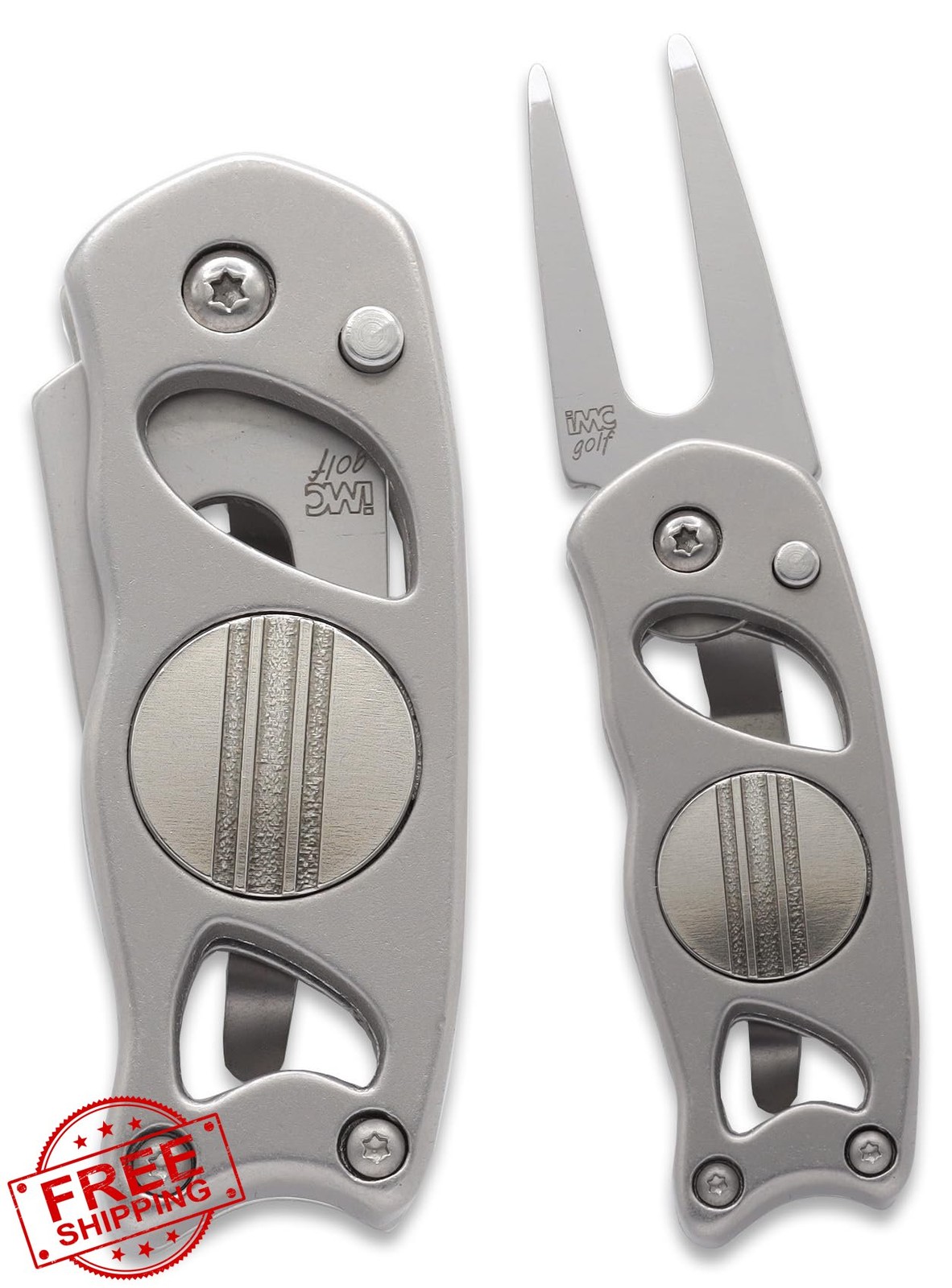 Indiana Metal Craft Golf Divot Tool, Ball Markers