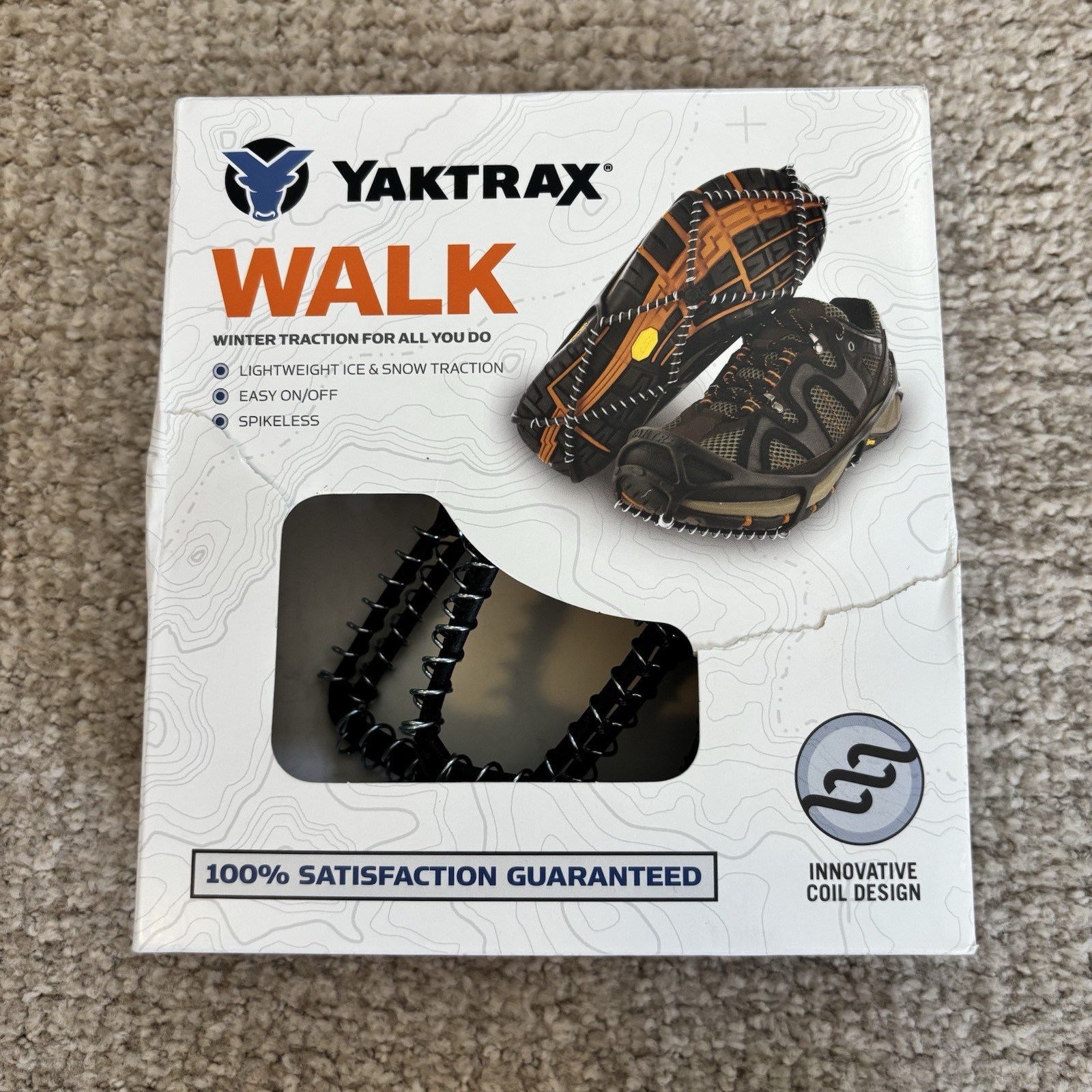 Yaktrax Walk - In Box - Size XS Black