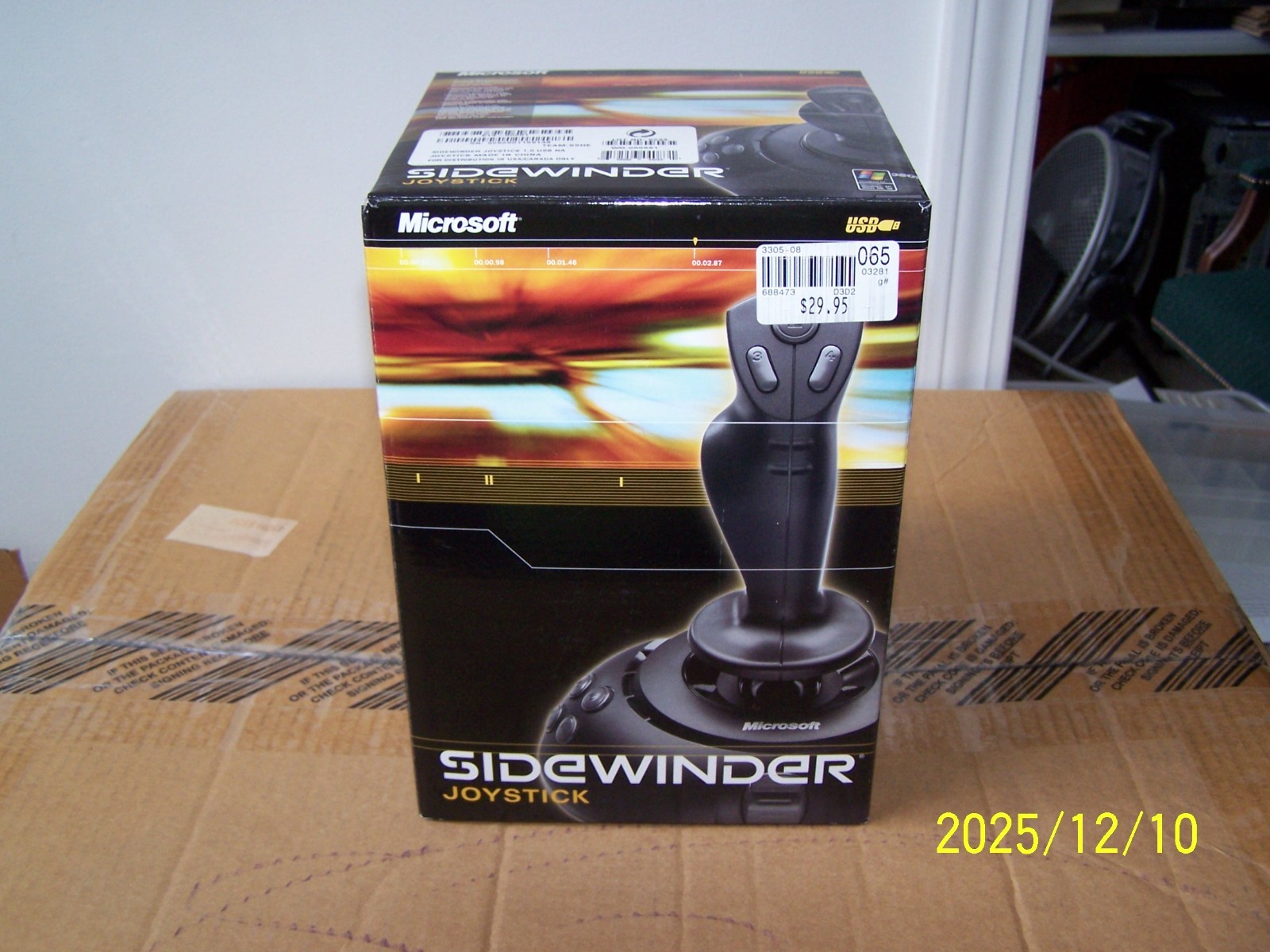 Never Used - Still in Box - Microsoft Sidewinder Joystick