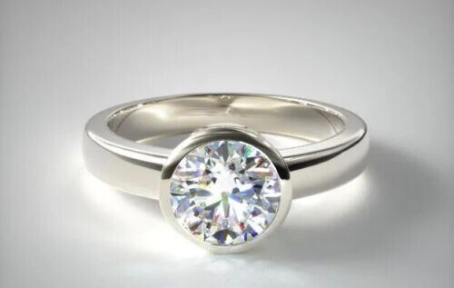 Lab-Created 2.80 Ct Round Cut White Diamond Wedding Ring 925 Sterling Silver