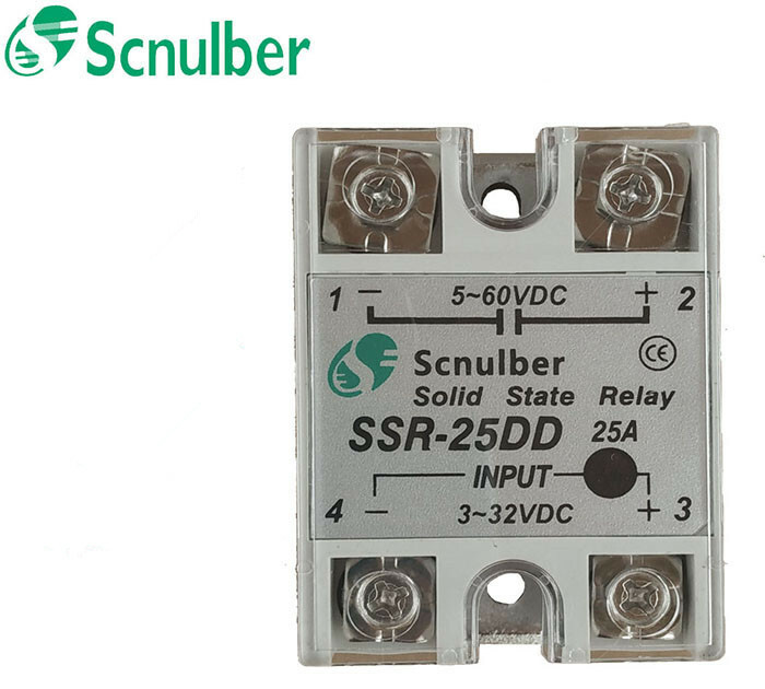 Scnulber single-phase solid state relay SSR-25DD 25A 60VDC DC control DC