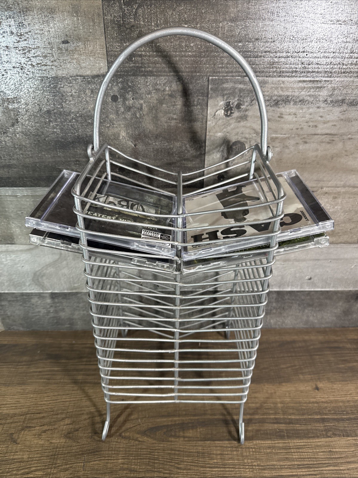 Metal CD Storage Tower / Holds 34 CDs