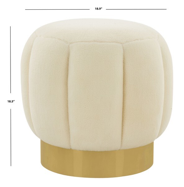 Safavieh MAXINE CHANNEL TUFTED OTTTOMAN, Reduced Price 2172748312 SFV4707O