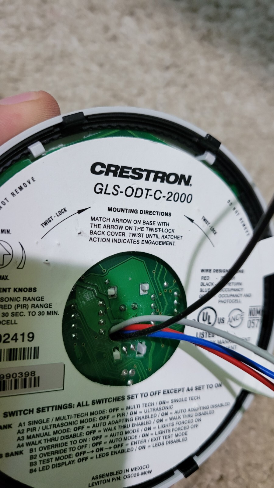 Crestron GLS-ODT-C-2000