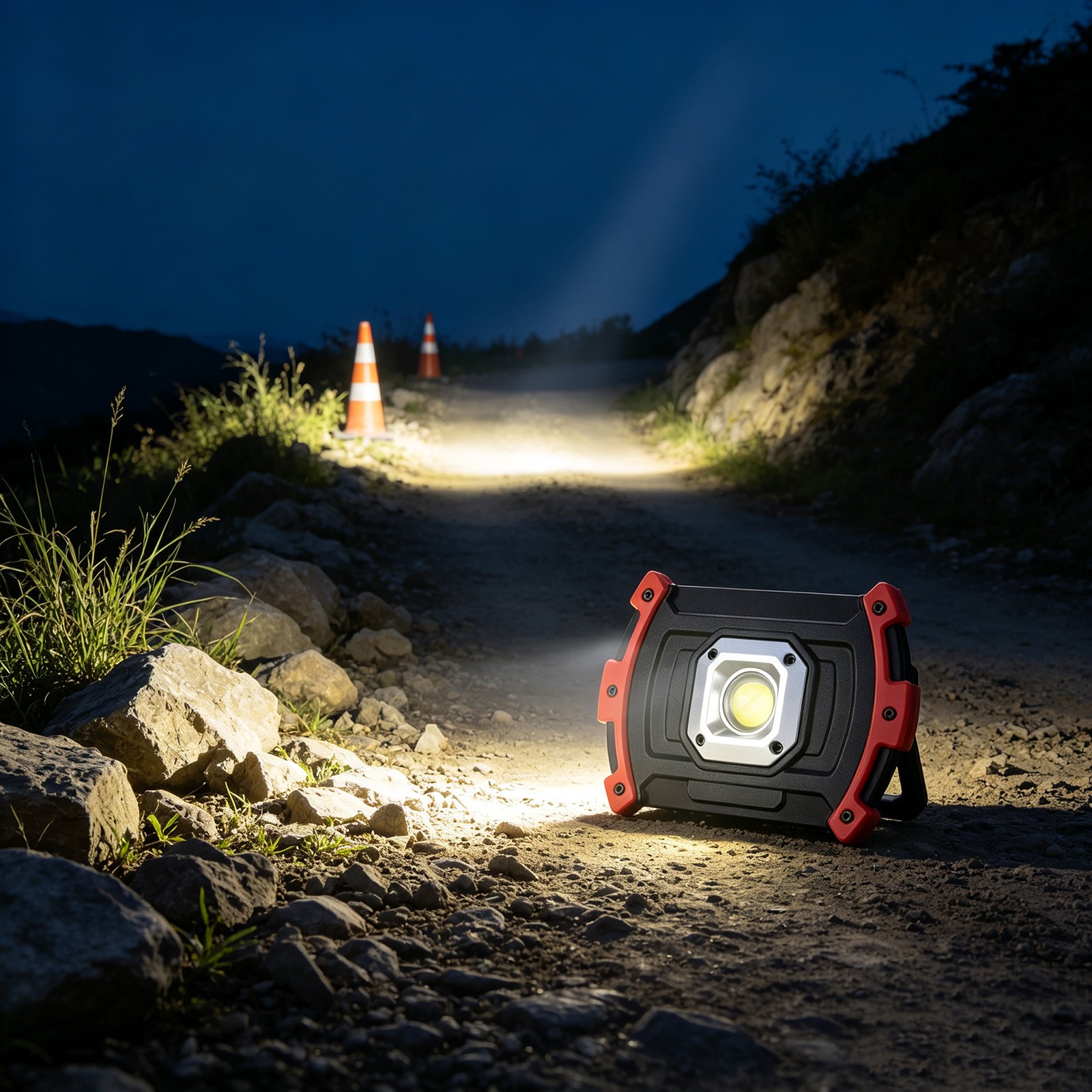18650LM Portable Rechargeable LED Work Light USB Power Bank Emergency Flashlight