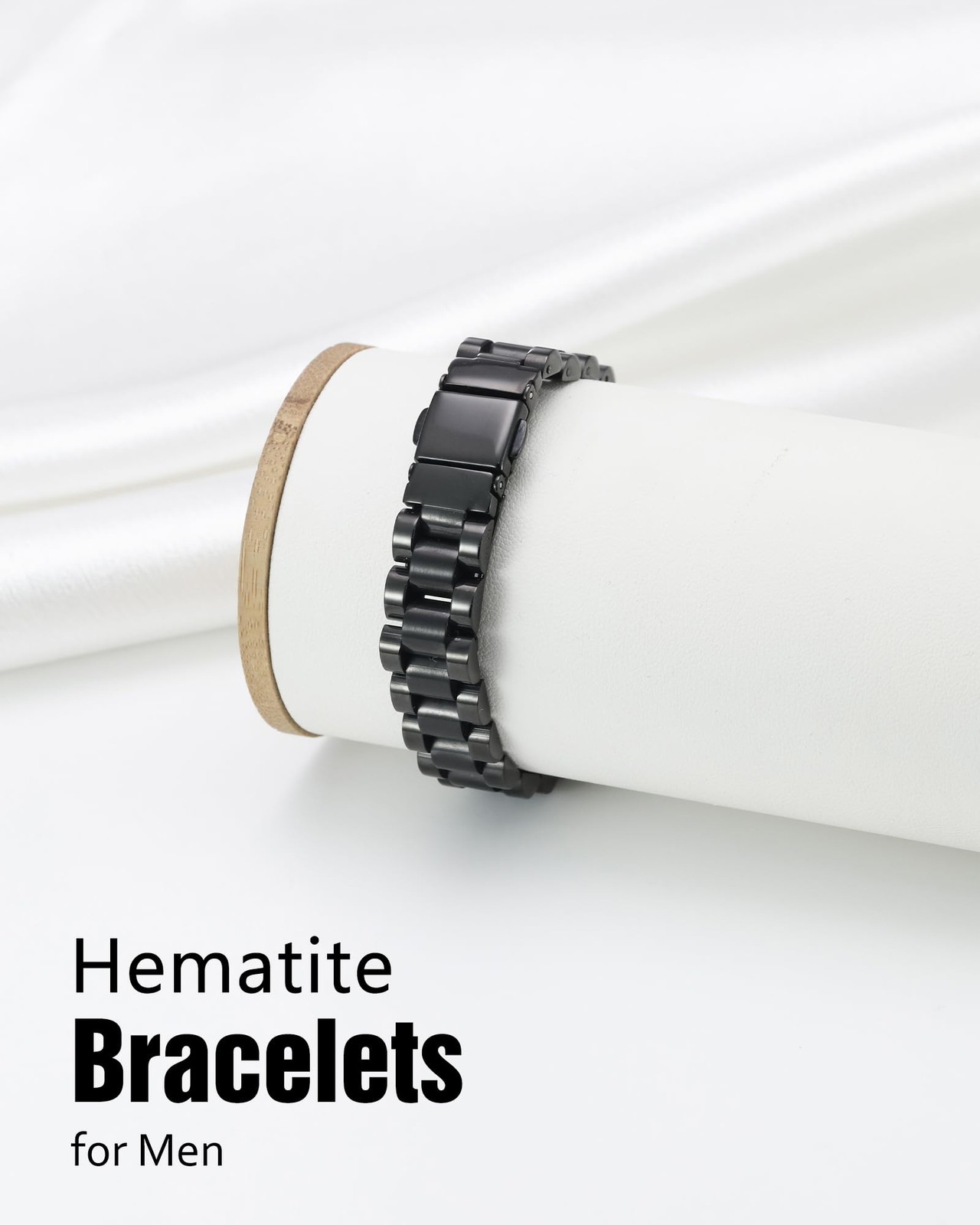 Ultra Strength Magnetic Hematite Bracelet for Men with Sizing Tool