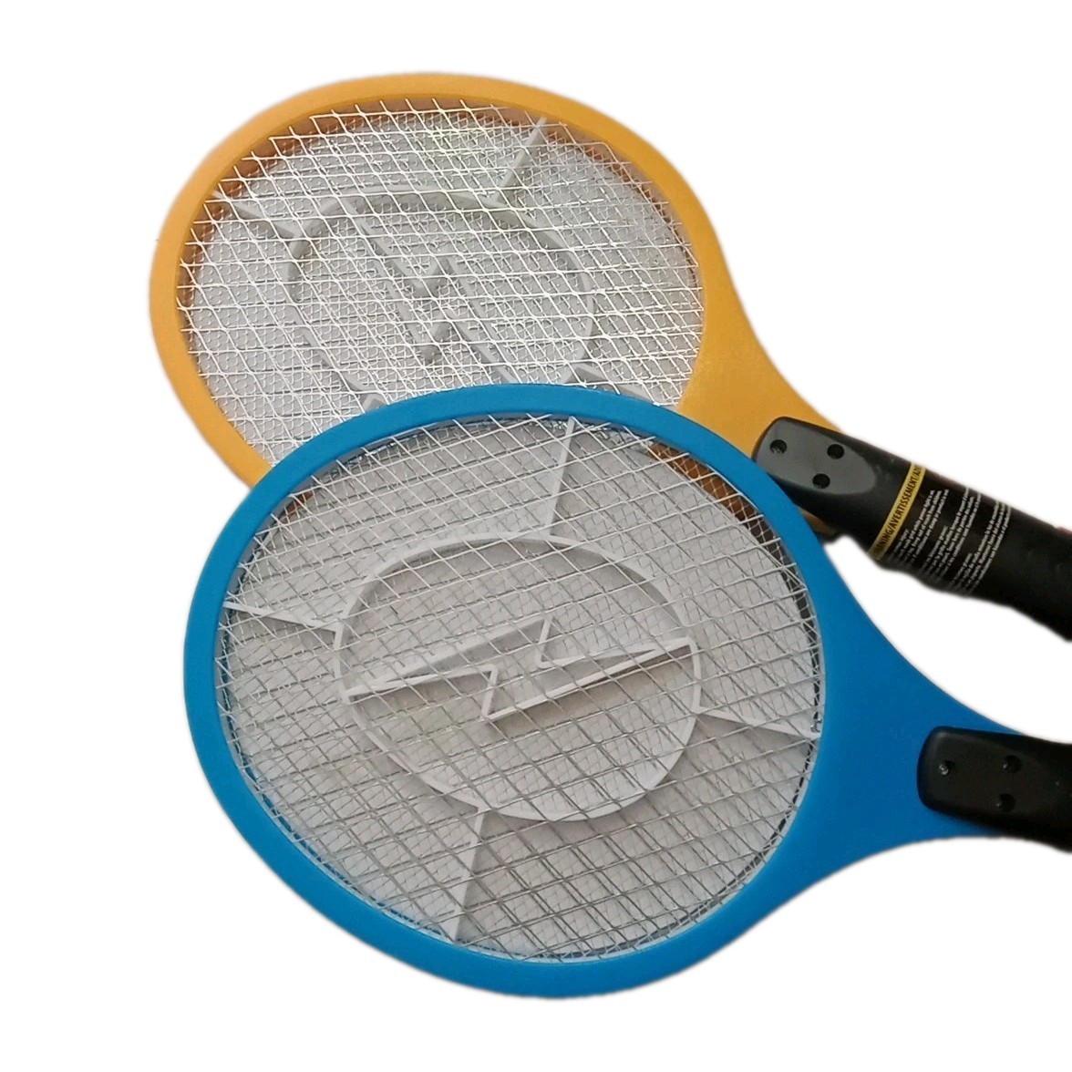 2x Electric Bug Zapper Handheld Fly Swatter Mosquito Killer Insect Racket Two Pc