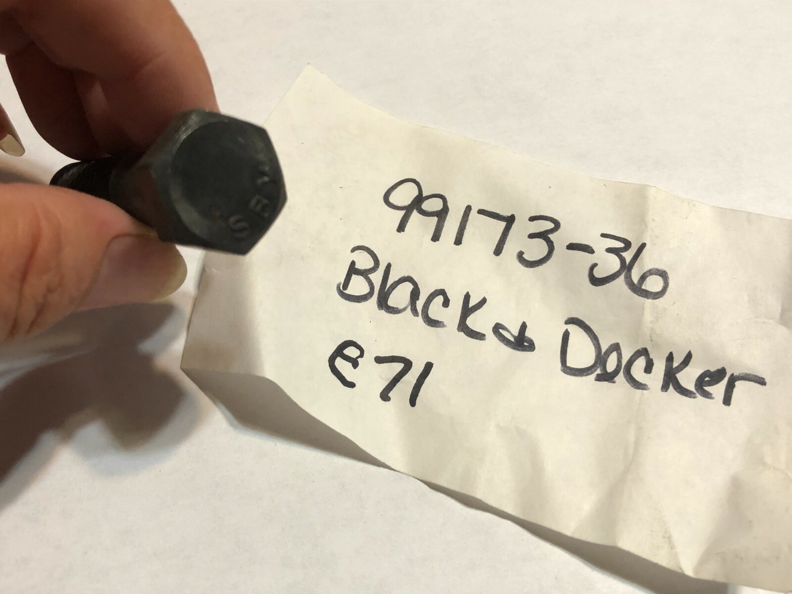 DeWalt or B&D Bolt 99173-36 - OBSOLETE PART!