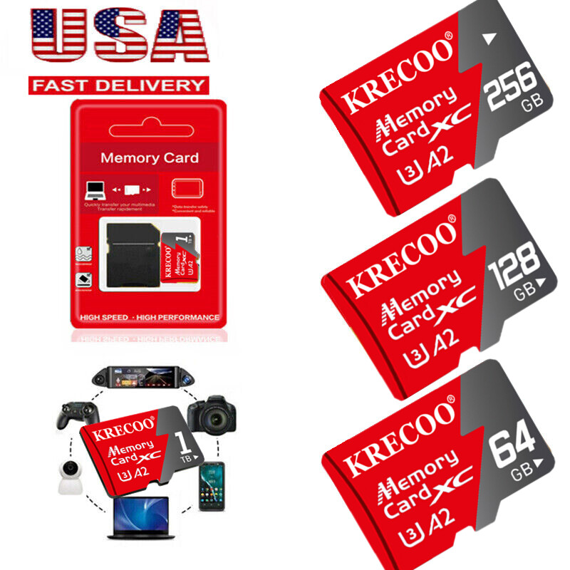 Ultra Micro SD Memory Card 1TB 256GB 128GB Class10 U3 Flash TF Card for Dash Cam