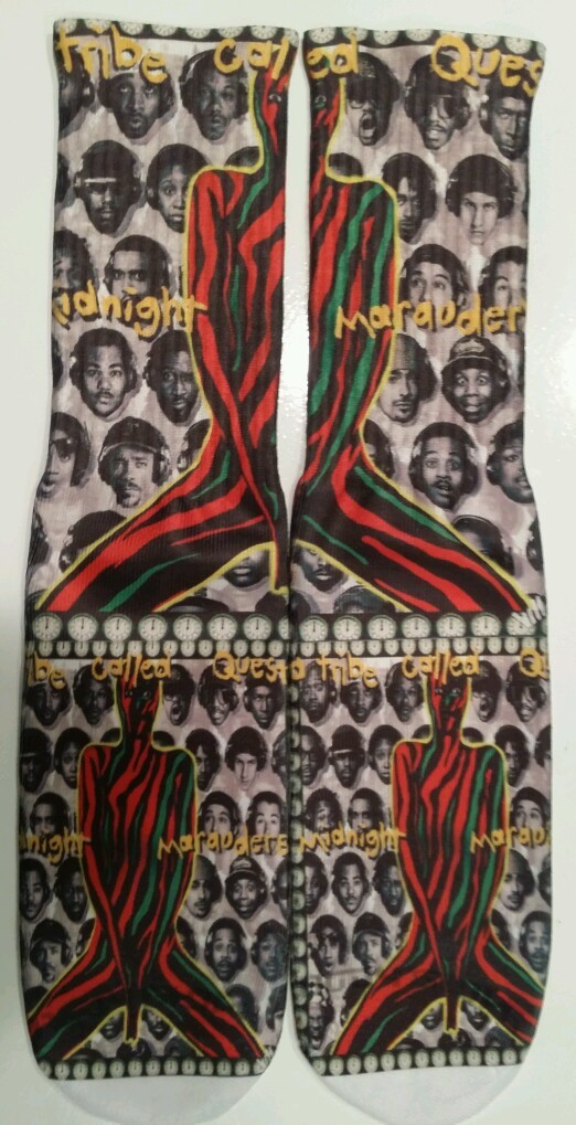 Custom A Tribe Called Quest dry fit socks X II III IV V ore barons gamma