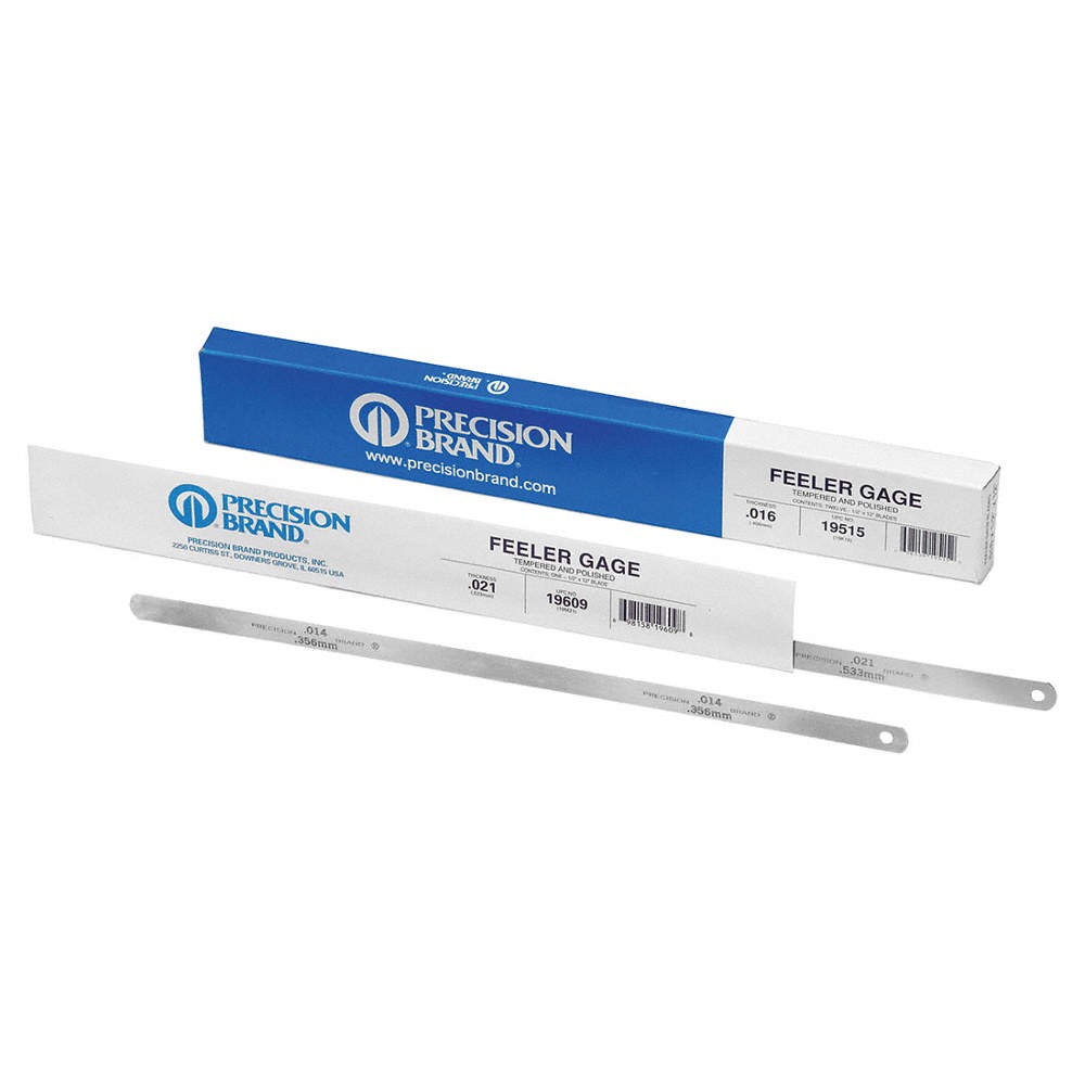 PRECISION BRAND 19210 Feeler Gauge,0.0030x12 L,PK12 5XE16