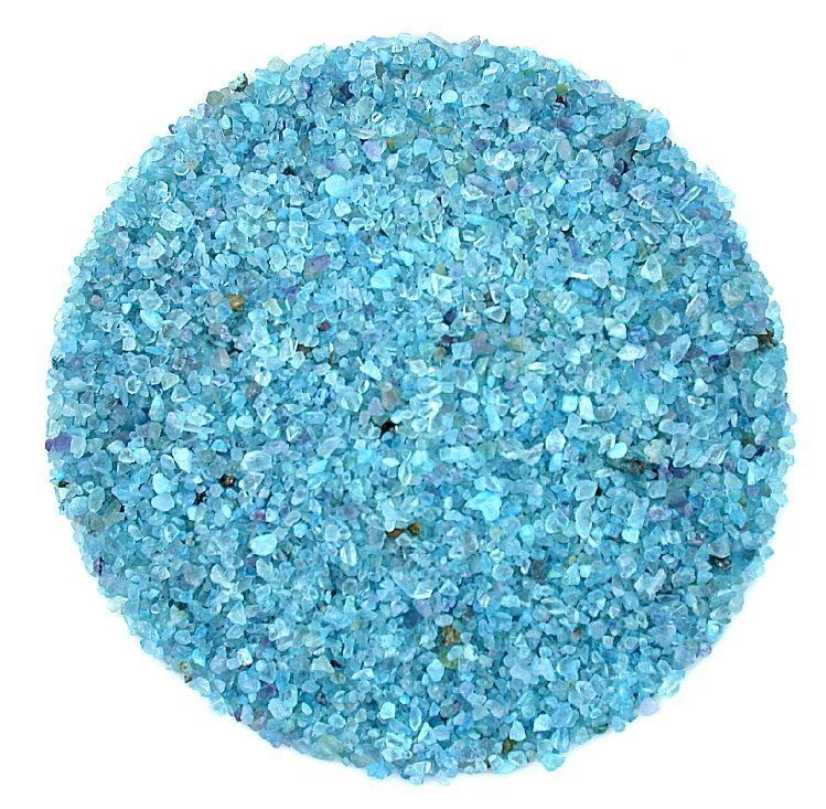 1/2 Ounce Dyed Blue Purple Fluorite Chip No Powder Inlay Sand Painting 4mm &Less