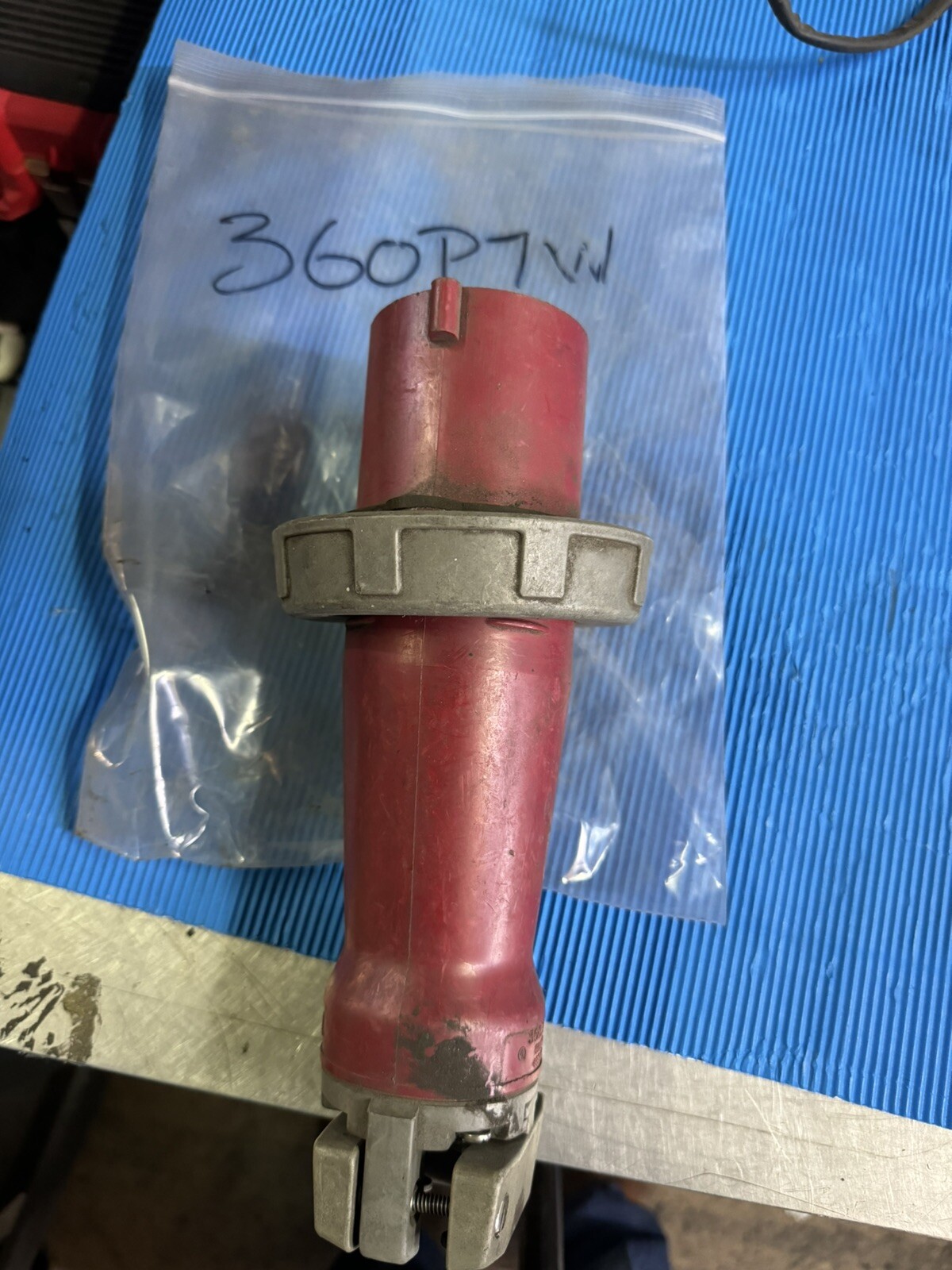APPLETON 3PHASE  PLUG  360P7W  RED PLASTIC USED And Inspected