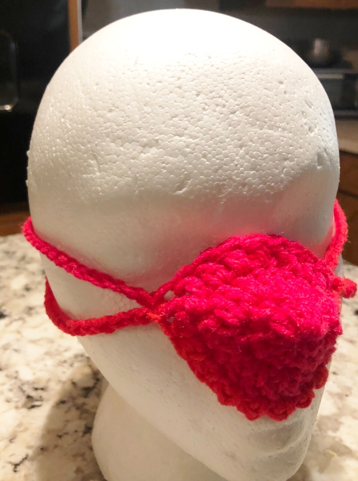 4 Handmade Crochet Nose Warmers, Cold Winter Sports , NEW