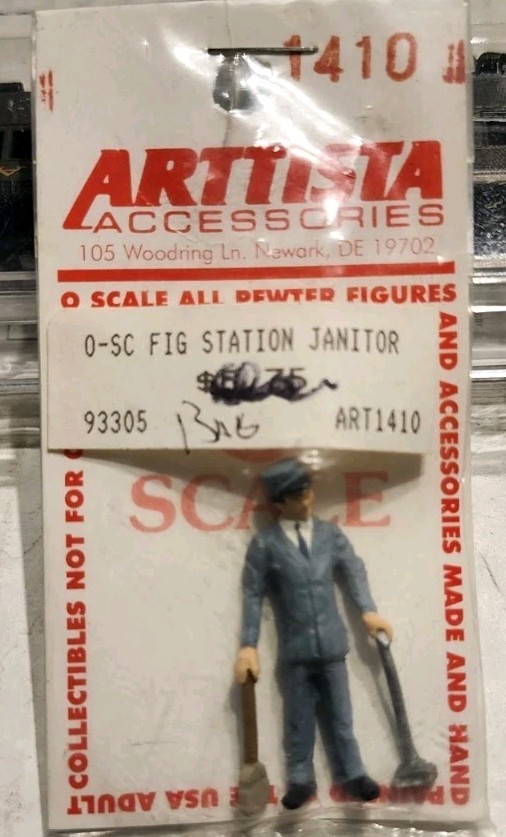 ARTTISTA ACCESSORIES O SCALE  FIGURE Fig Station Janitor #1410