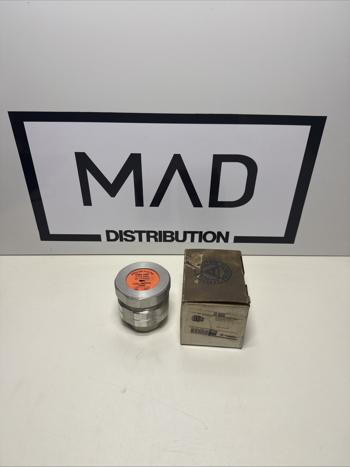 NEW IN BOX APPLETON 2" ALUMINUM CORD CONECTOR CG153200