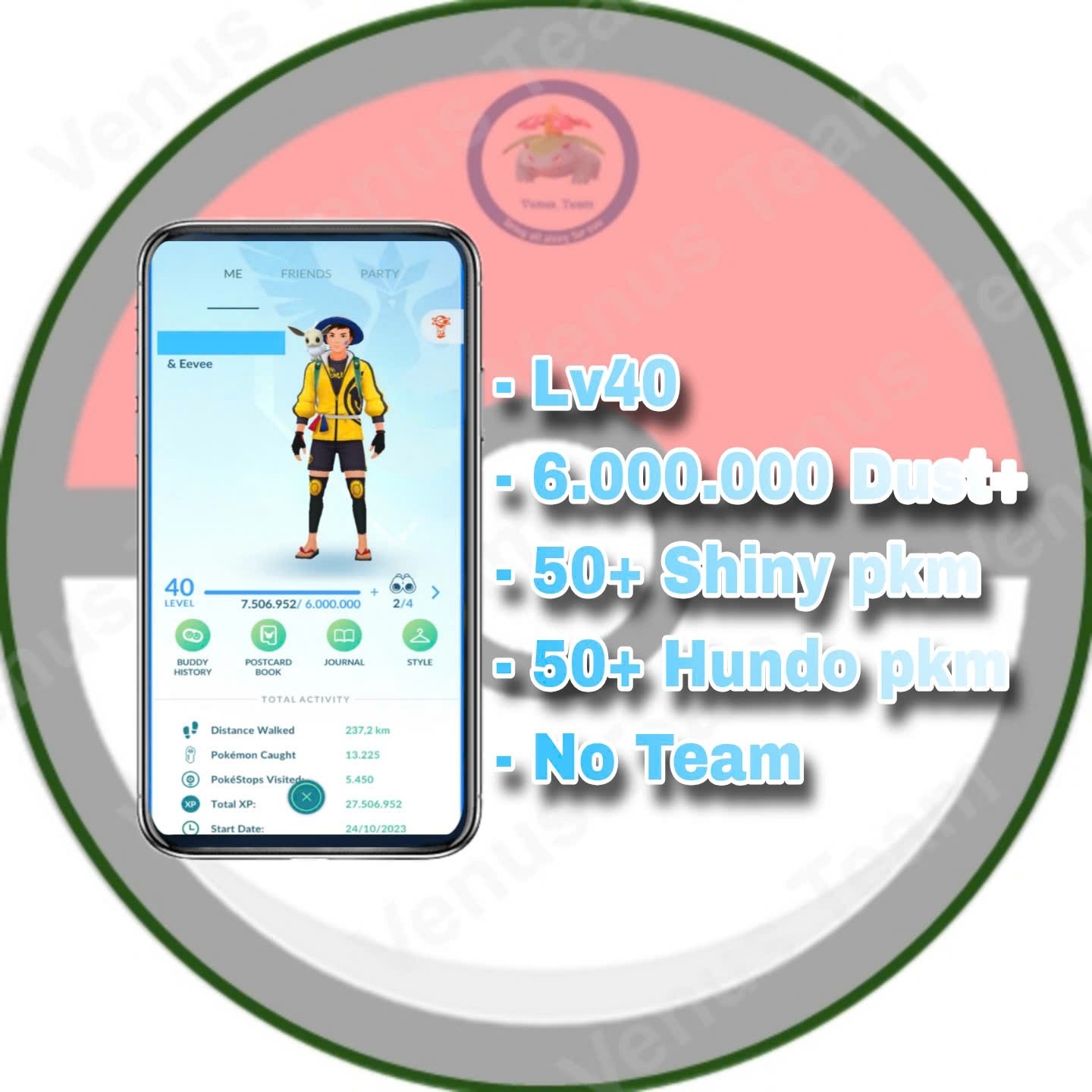 Pokémon Go ✨ P T C - Shiny - Hundo - Dust - Read description