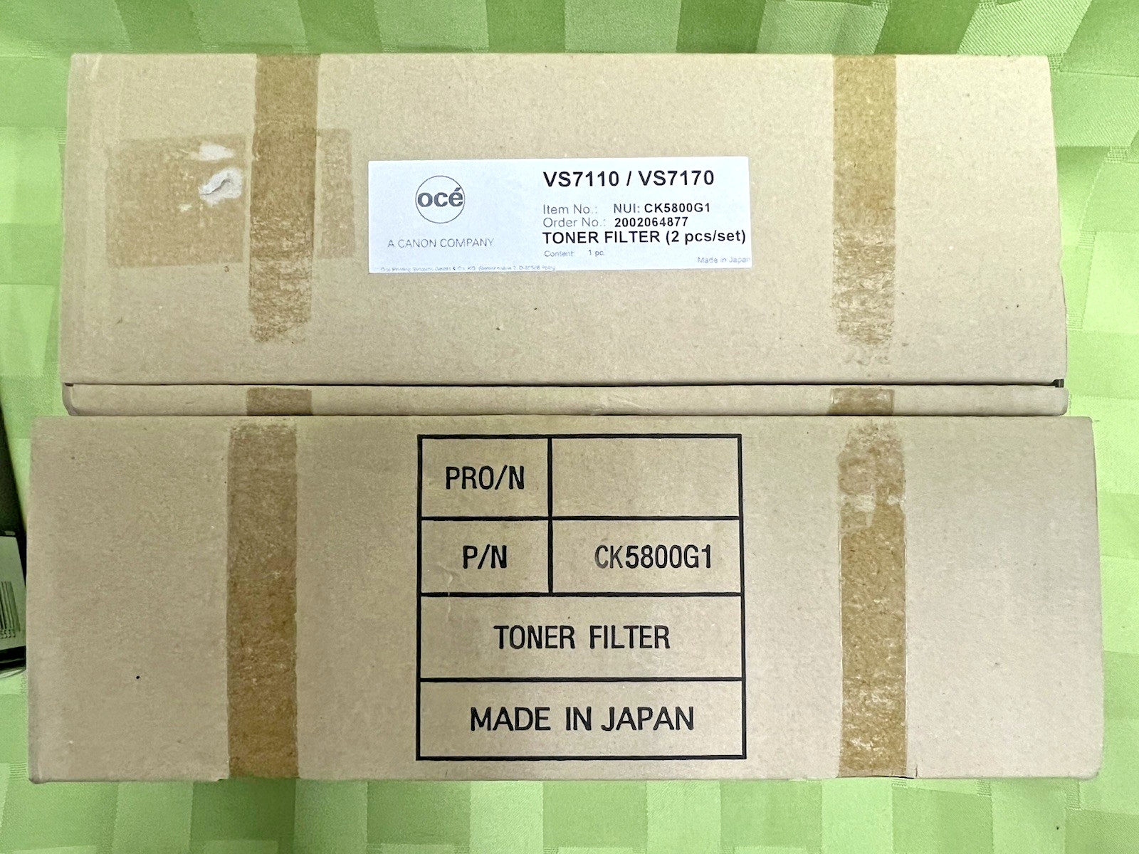 NEW Canon Océ  VS7110/VS7170 CC5202G2  TONER FILTER SET OF 2 WHITE