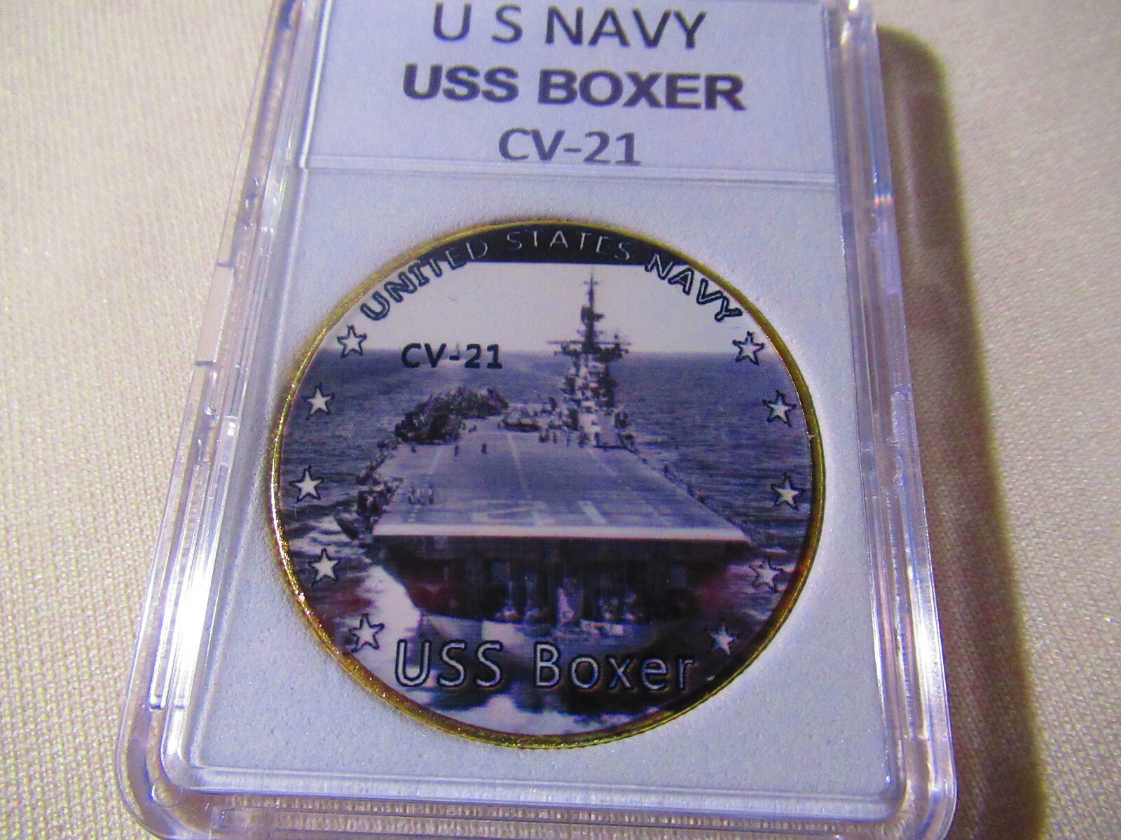 US NAVY - USS BOXER CV-21 Challenge Coin