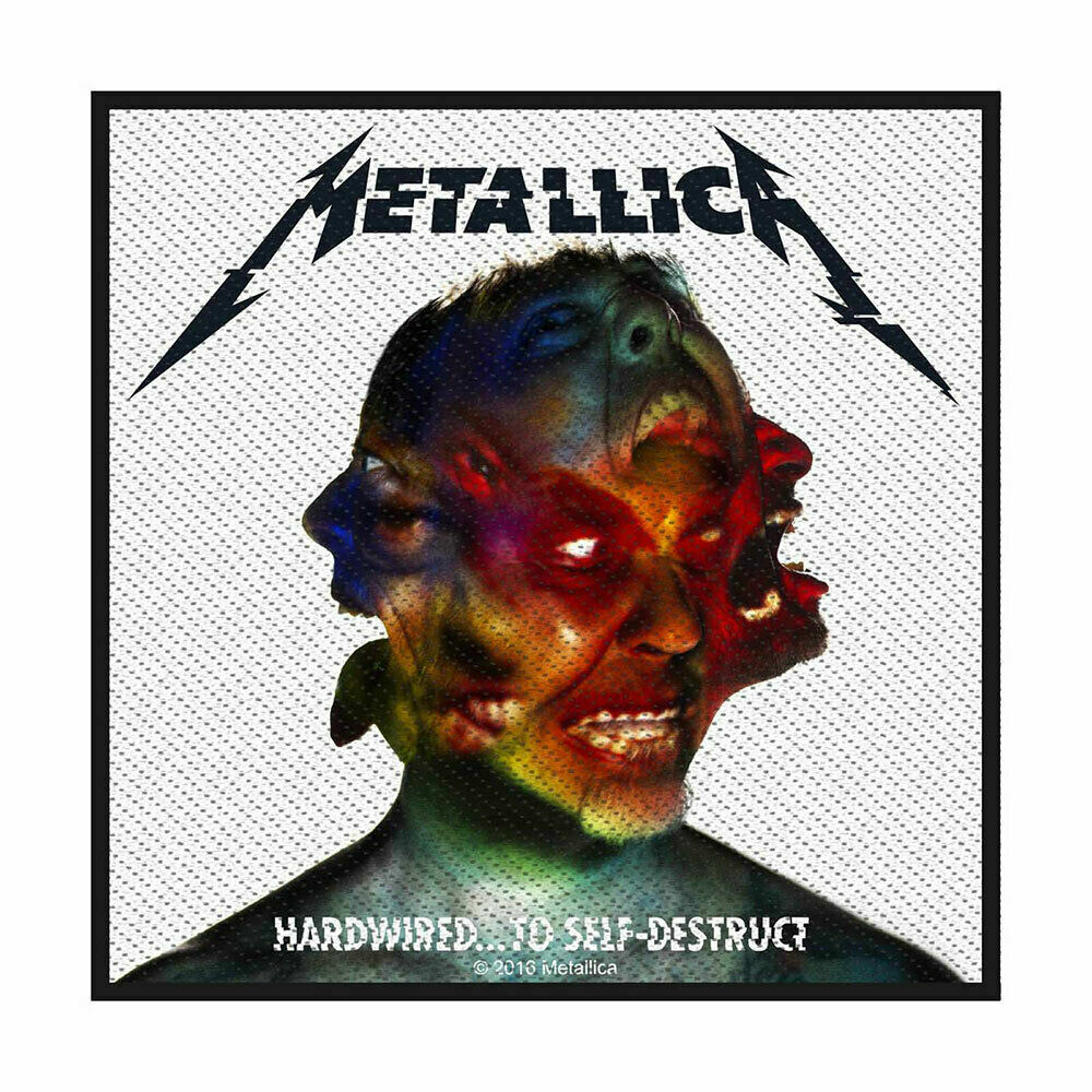 METALLICA - HARDWIRED PATCH - WOVEN BADGE T-shirt, Jean, Clothing Rock Band NEW