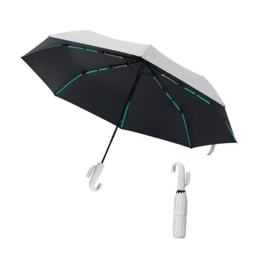 Compact Automatic Folding Umbrella grey2