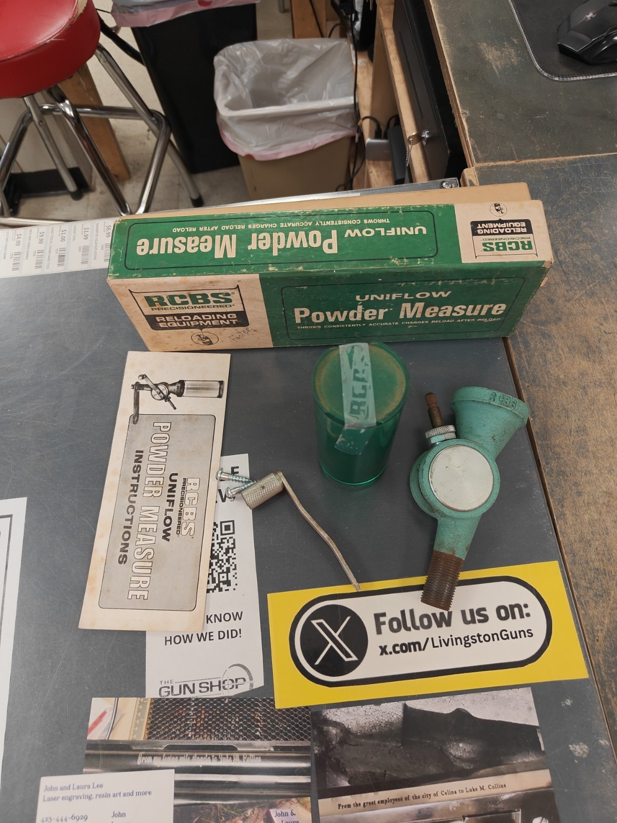 RCBS Uniflow Reloading Powder Measure 09001 with Box