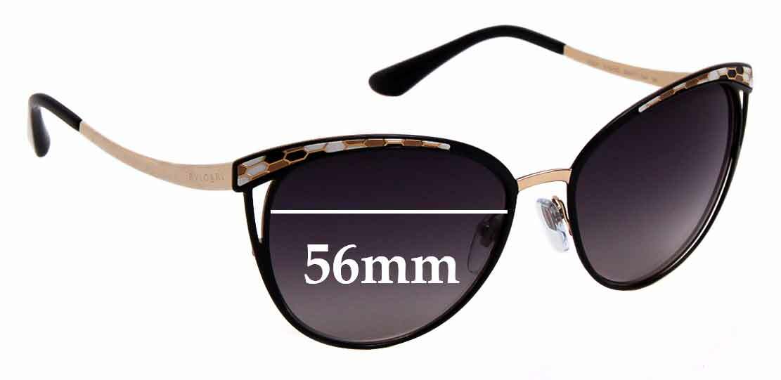 SFx Replacement Sunglass Lenses fits Bvlgari 6083 - 56mm Wide