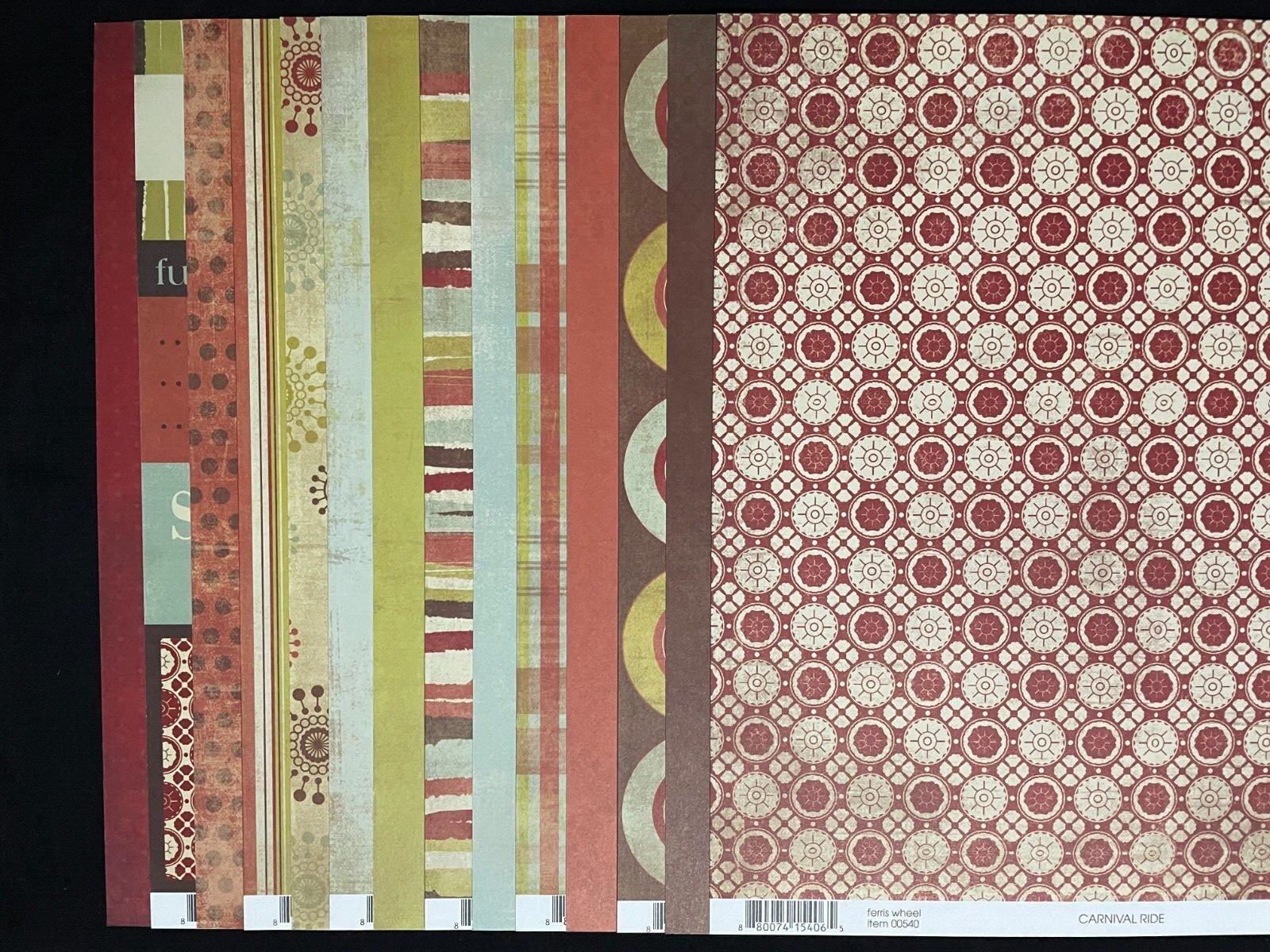 SCRAP WITHIN REACH "CARNIVAL RIDE" COLLECTION 12X12 DS HEAVY PAPER