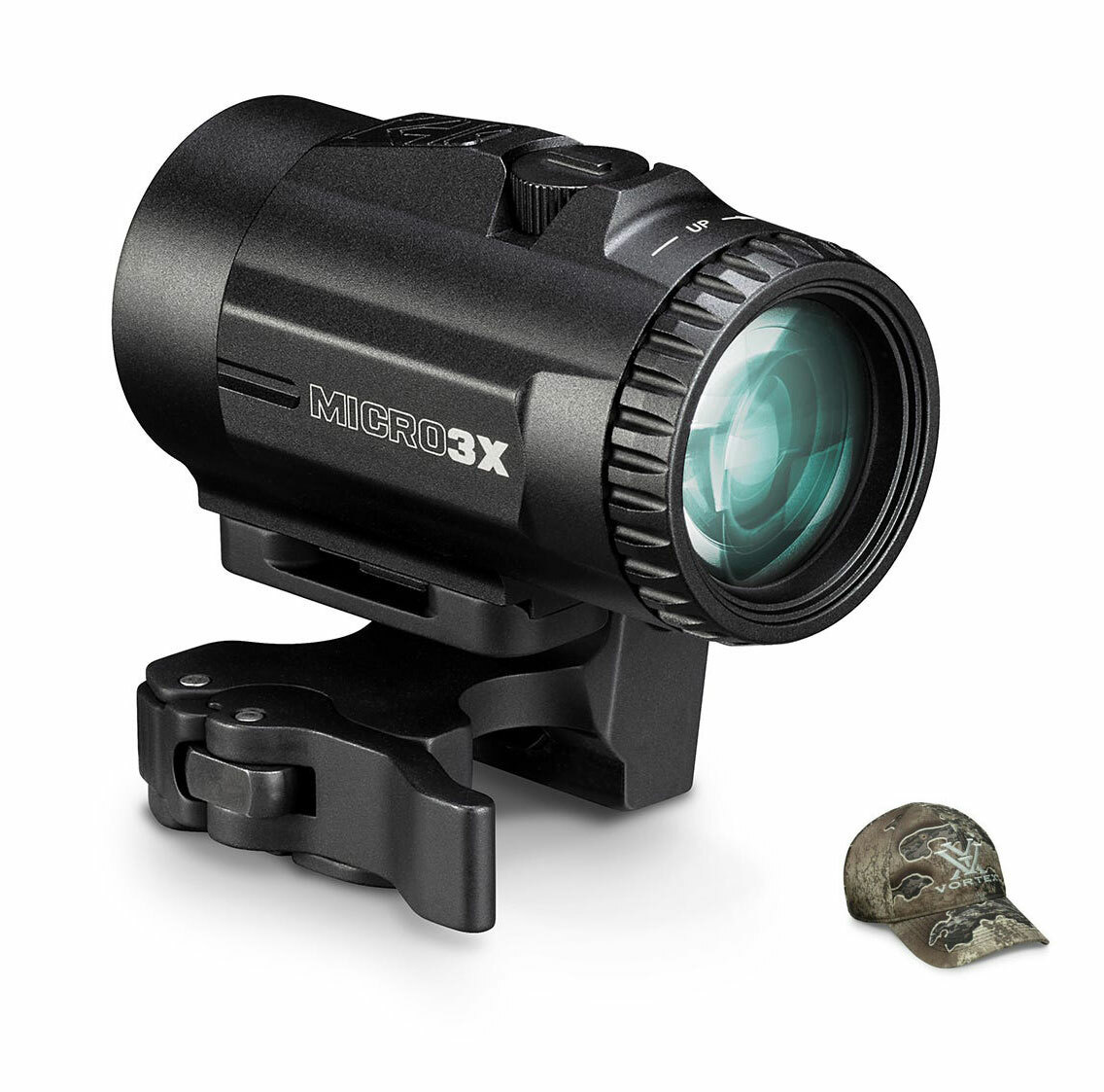 Vortex Optics Micro 3x Magnifier - Red Dot Accessory w/ Vortex RealTree Cap