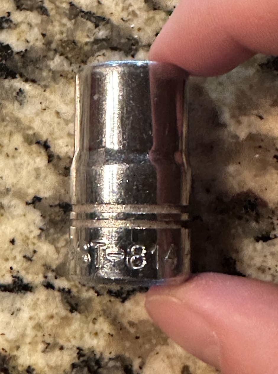 WILLIAMS ST-814 7/16" x 1/2" DRIVE 8 POINT SHALLOW SOCKET NICE MECHANIC TOOL