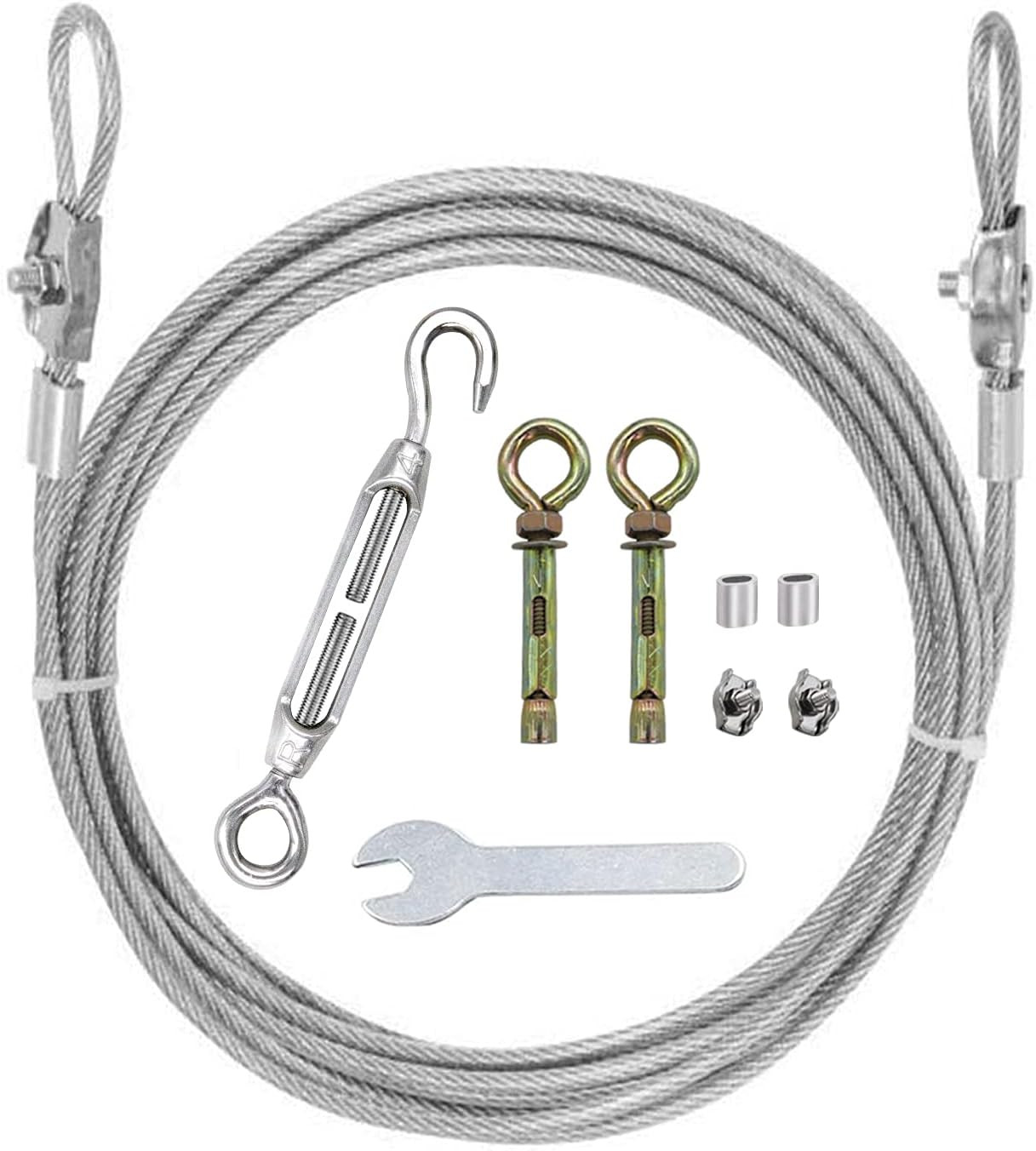 16Ft Heavy Clotheslines,Outdoors 304 Stainless Steel Clothes Line,Heavy Duty