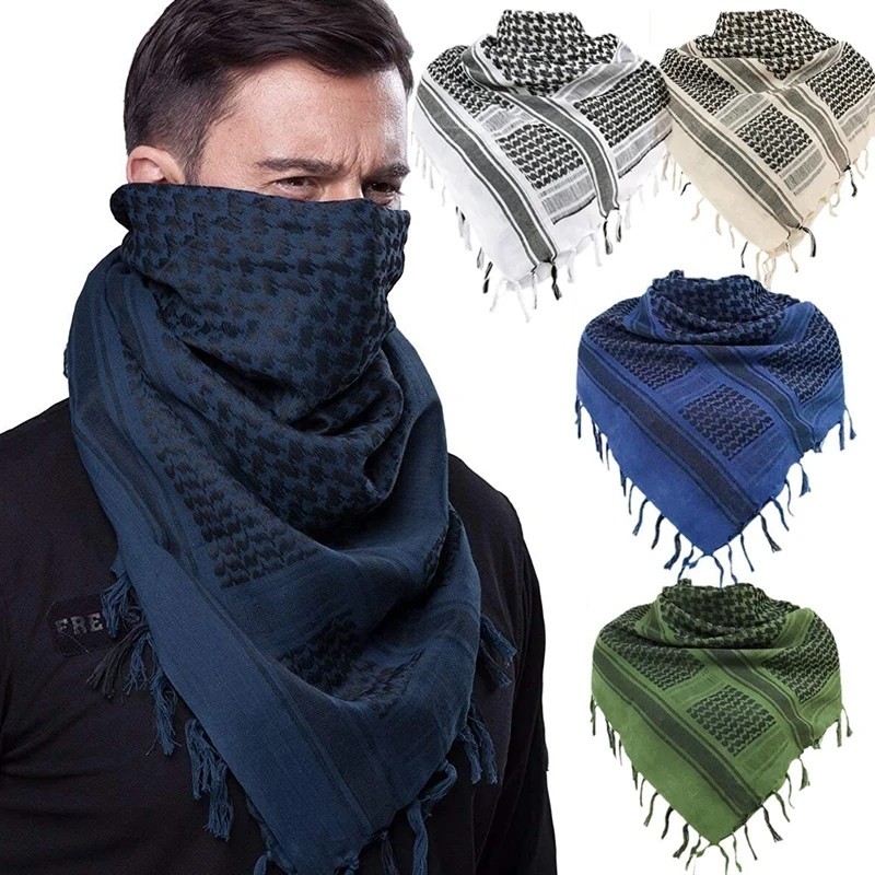 Shemagh Tactical Scarf, Arab Desert Scarf, Keffiyeh, Military Style, Bandana