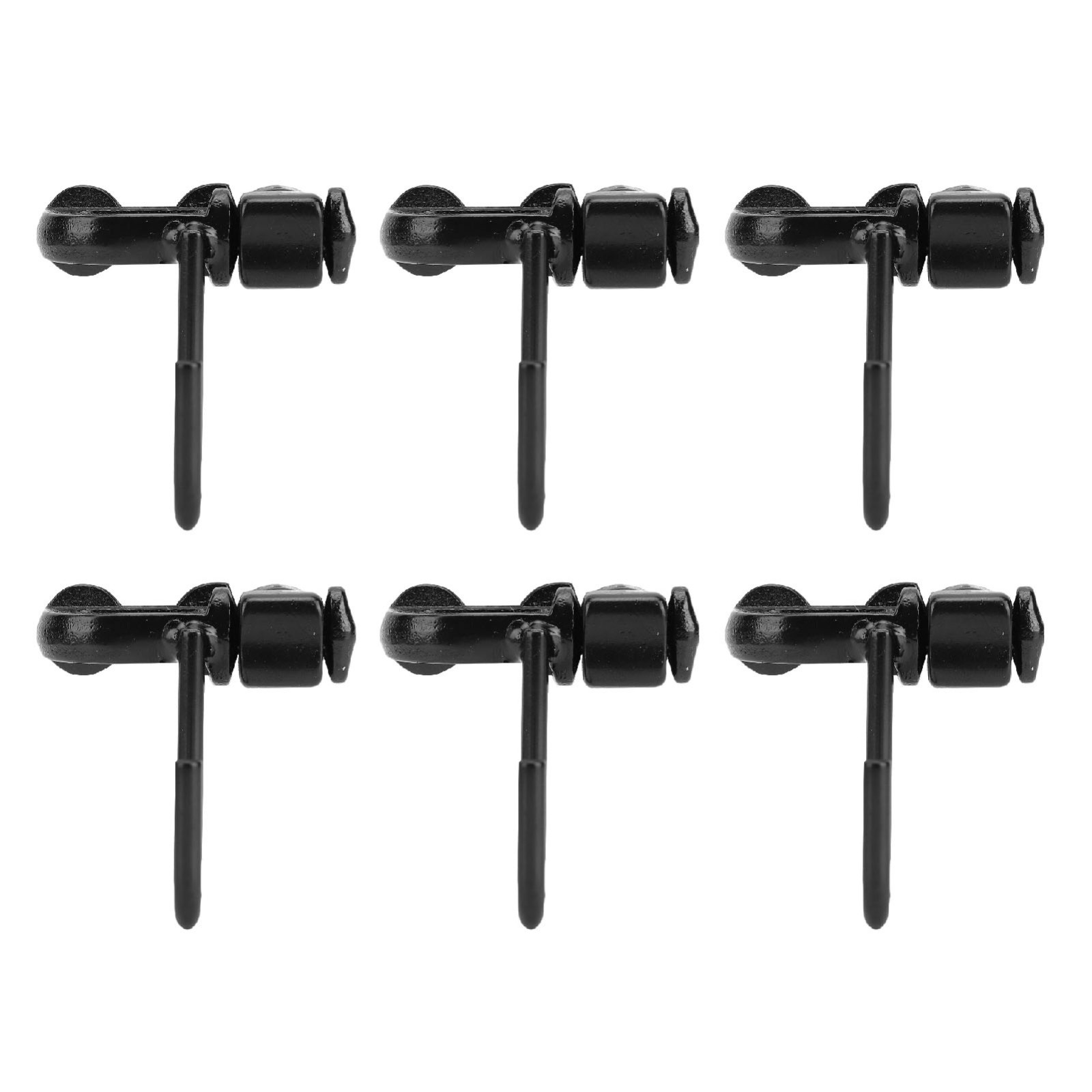 6PCS L Track Hook Double Stud Tie Down for Truck Bed Trailer Cargo Control