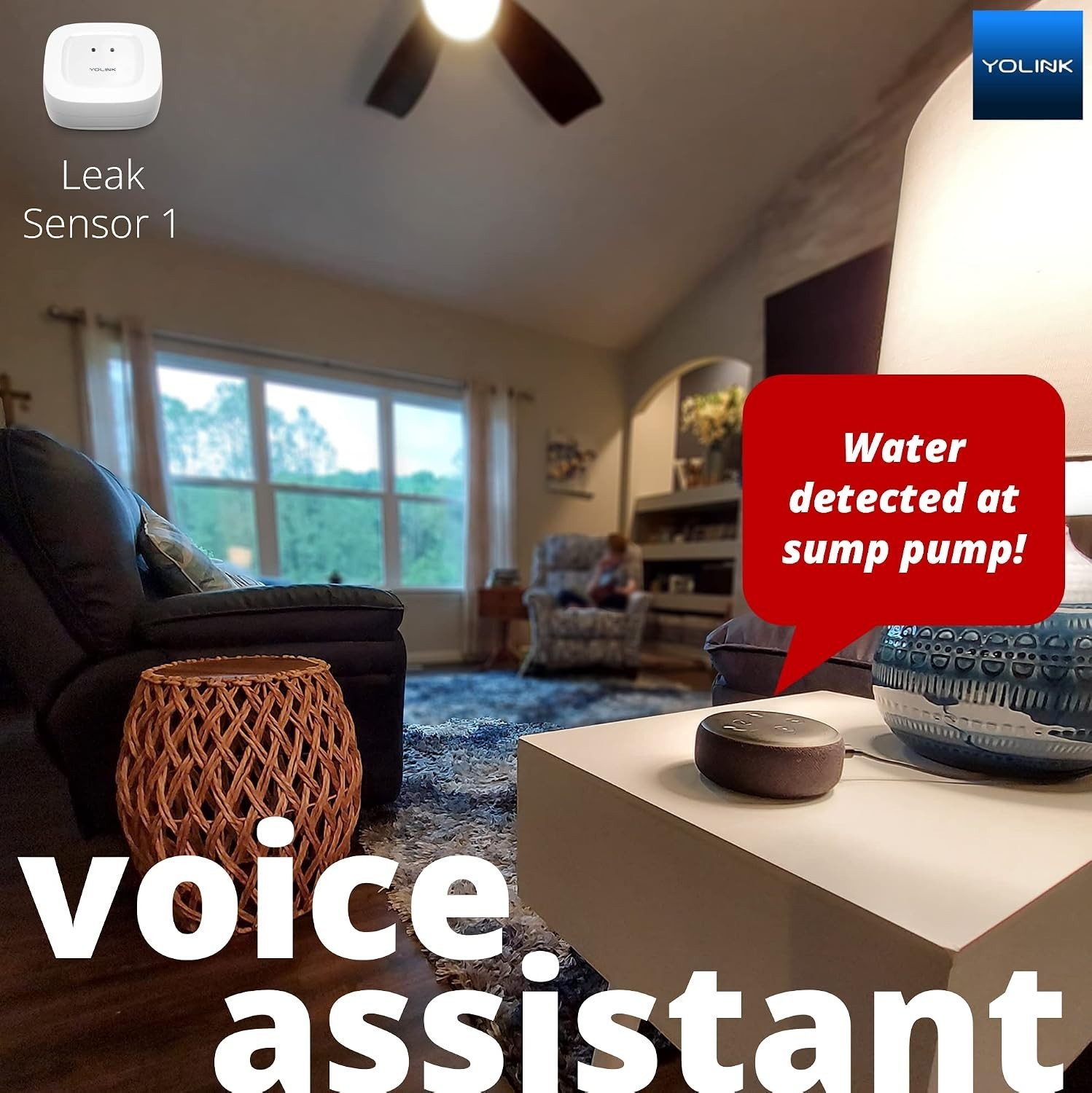 Indoor Wireless Water Leak Sensor with Valve Controller - And 5- Battery