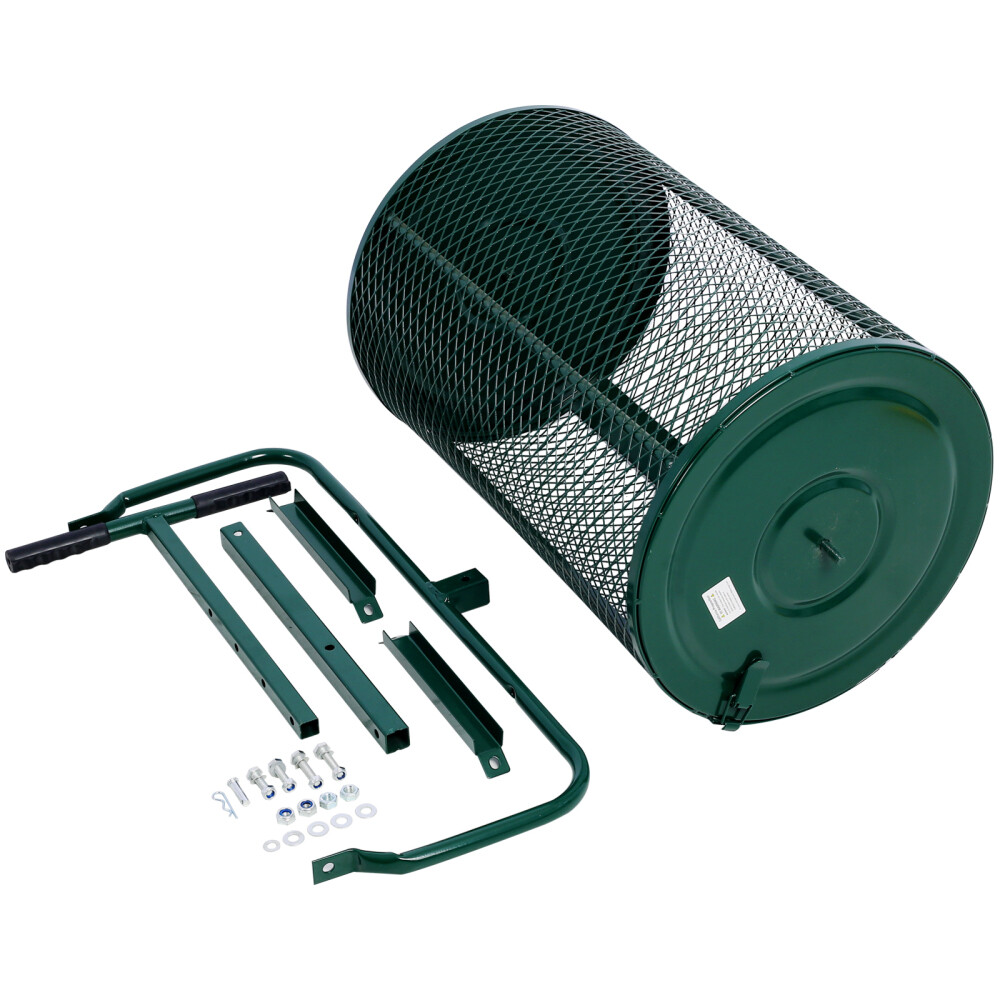 Peat Moss Spreader 24'' Compost Spreader Metal Mesh for planting seeding