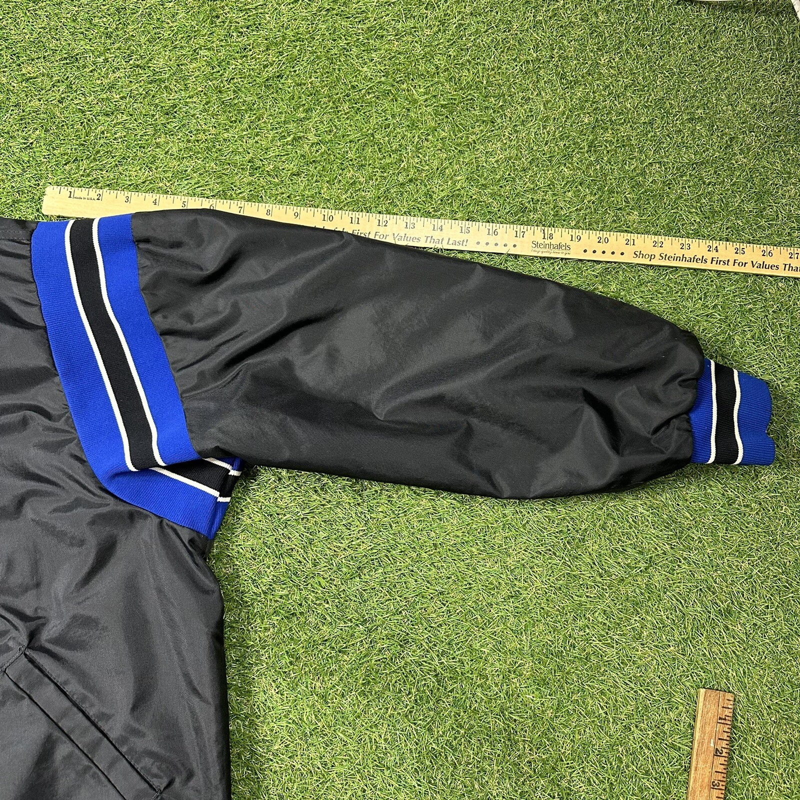 Northern League Madison Black Wolf Player Issued #7 Button Throwing Jacket 2XL