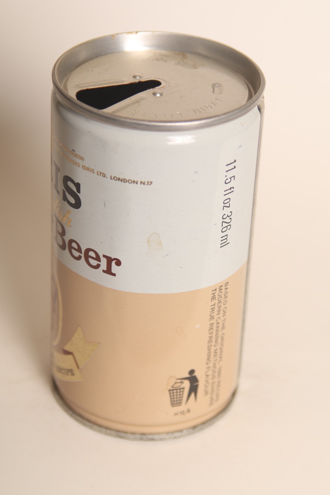 Idris Ginger Ale soda can - 12oz