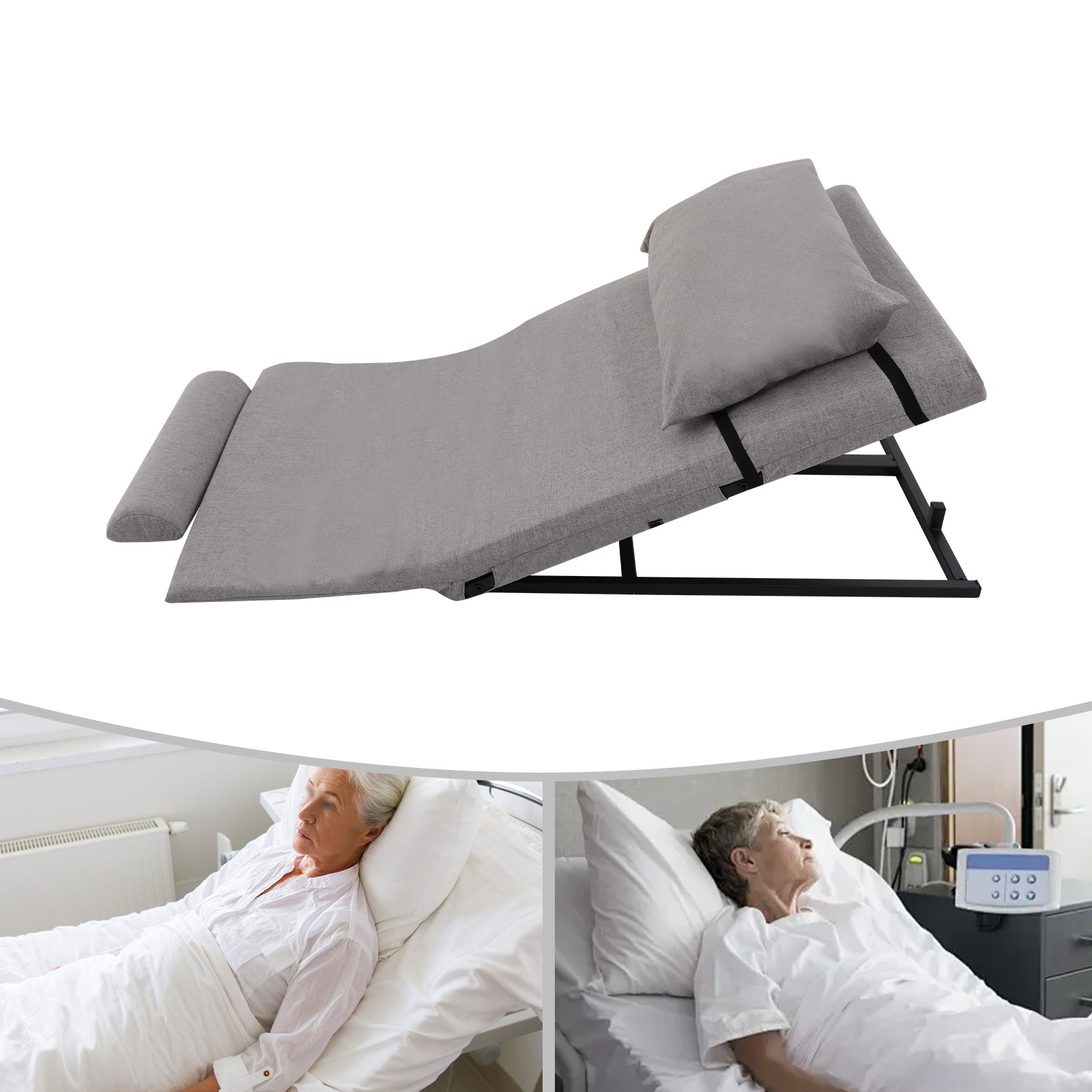 Electric Assisted Wake-up Device Lifting Mattress with Backrest Adjustable 2-80°
