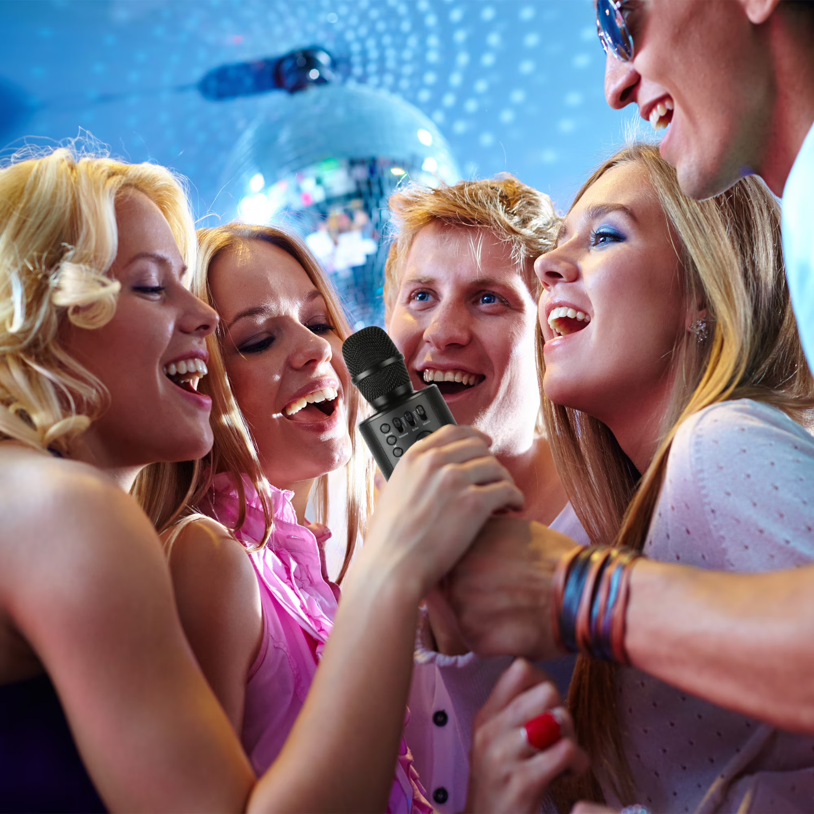 Core Innovations Wireless Bluetooth Karaoke Microphone, Built-in Speakers, HD