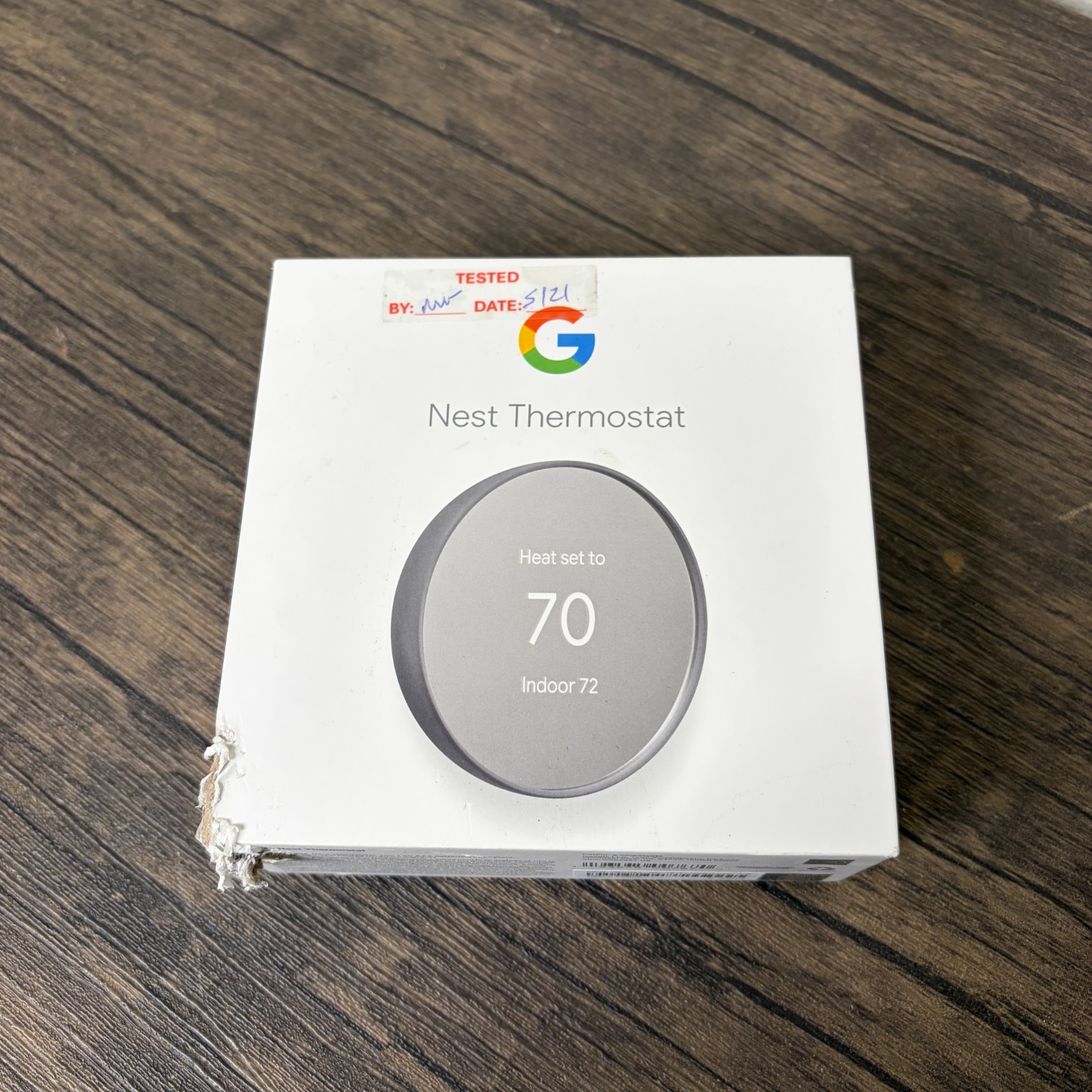 GOOGLE Nest Smart Thermostat Model G4CVZ Year 2021 Mirrored Display 4994