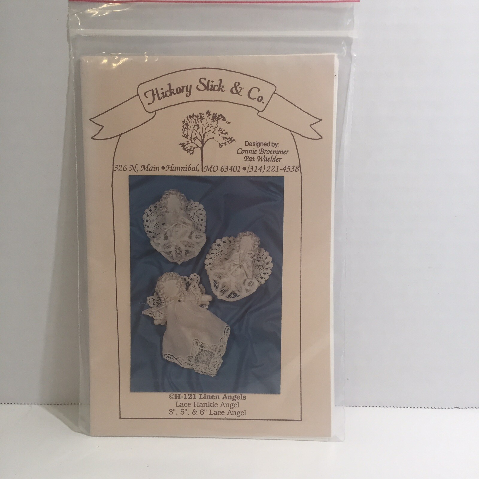 Linen Angels 3" 5" 6" Lace Angels Pattern Hickory Stick