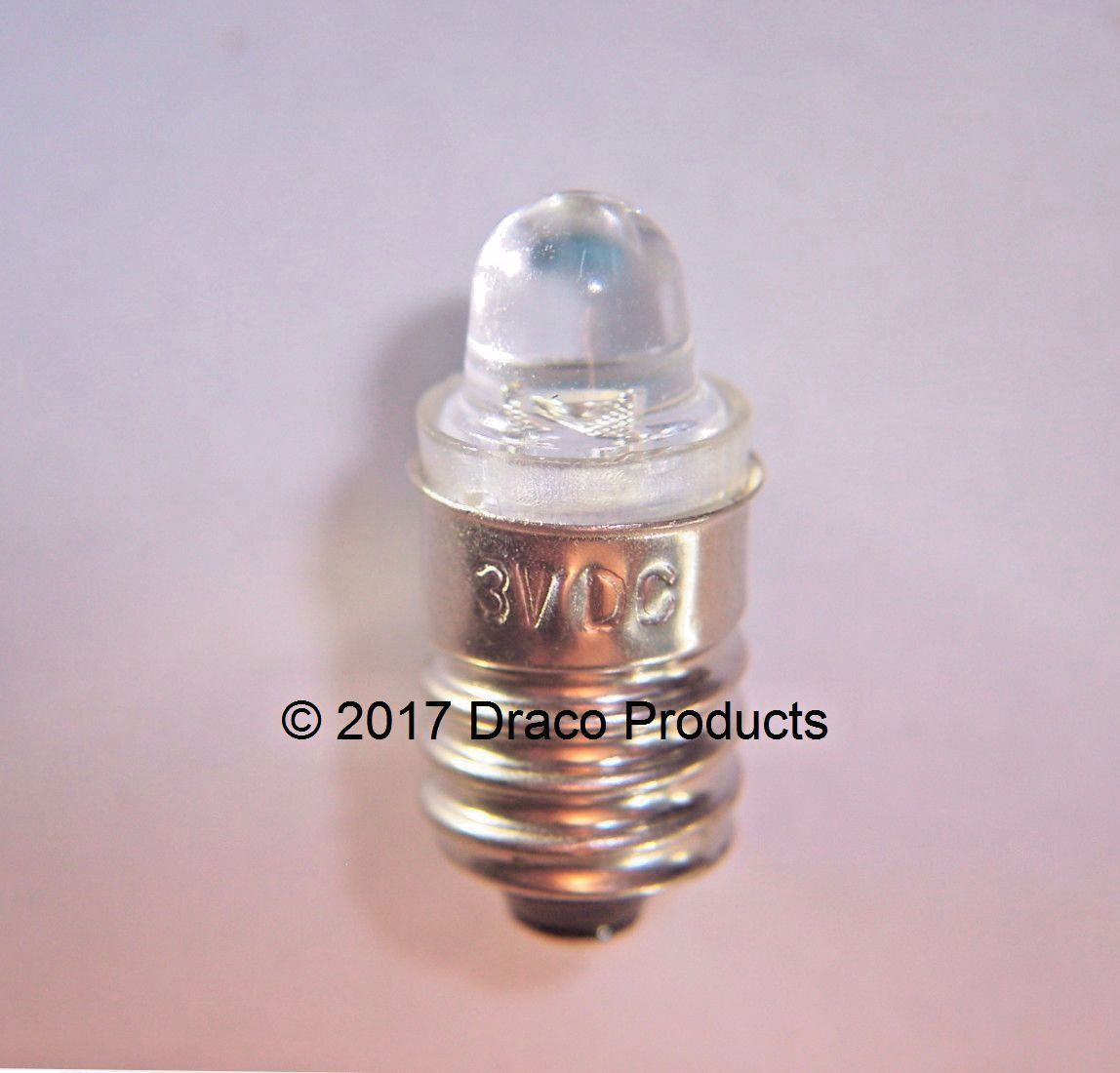 Epistar LED 0.5W E10 Screw Lens Bulb 3V .05A for 2-Cell Warm White for:  222