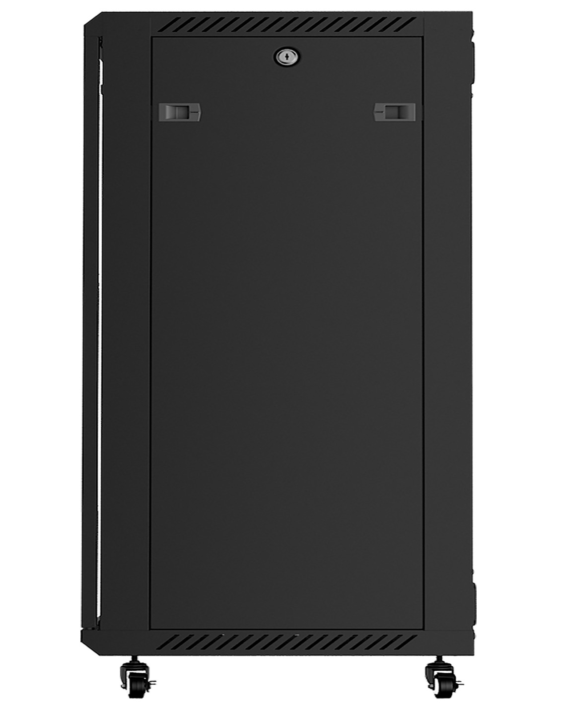 18U Server Rack 24-Inch Deep Network Cabinet with Fan-Casters-Shelves-Powerbar