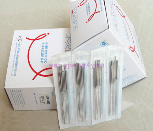Acupuncture Single Spring Handle needles with guide tube 500 1000