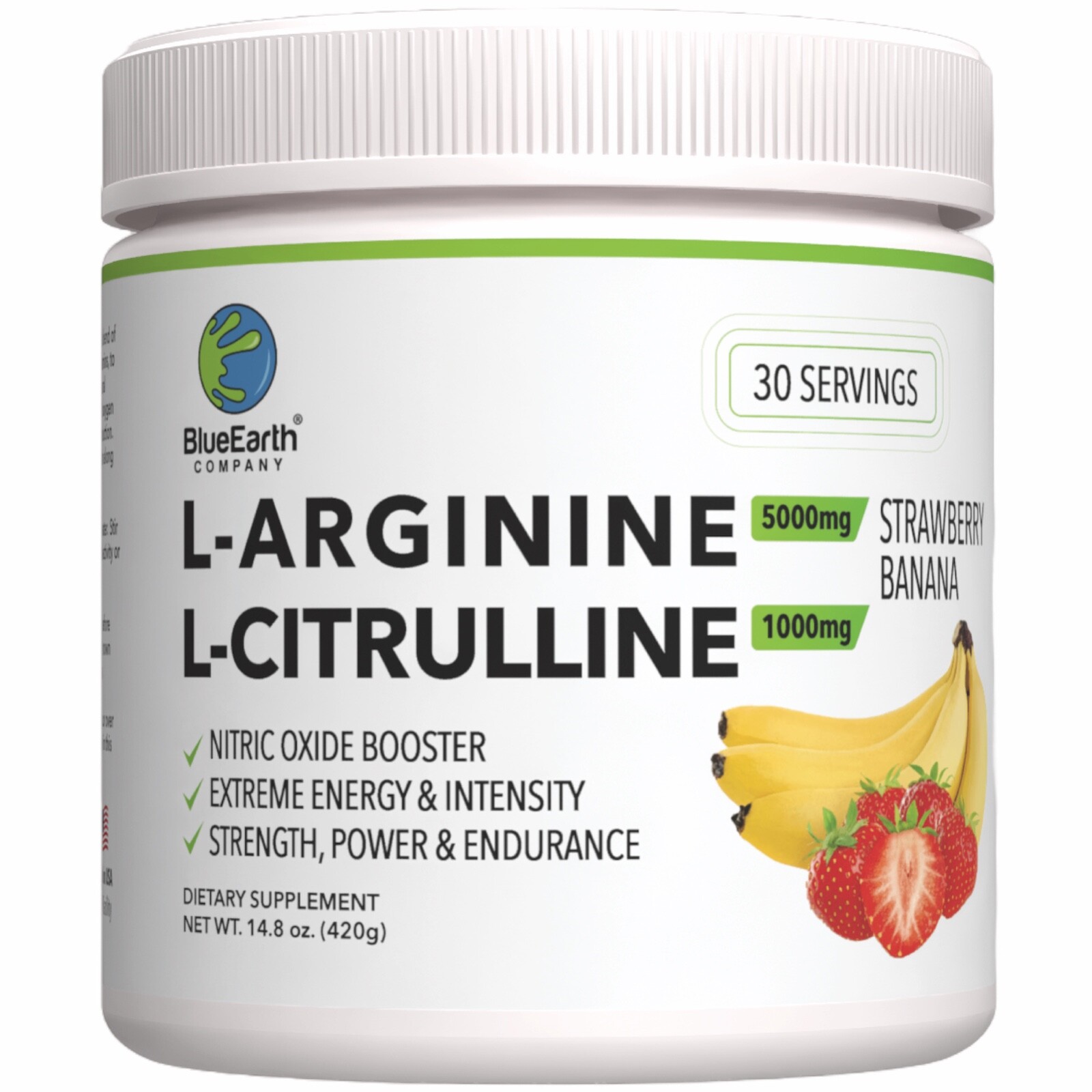 Pre Workout Powder - L-Arginine - L-Citrulline - Nitric Oxide Booster Creatine