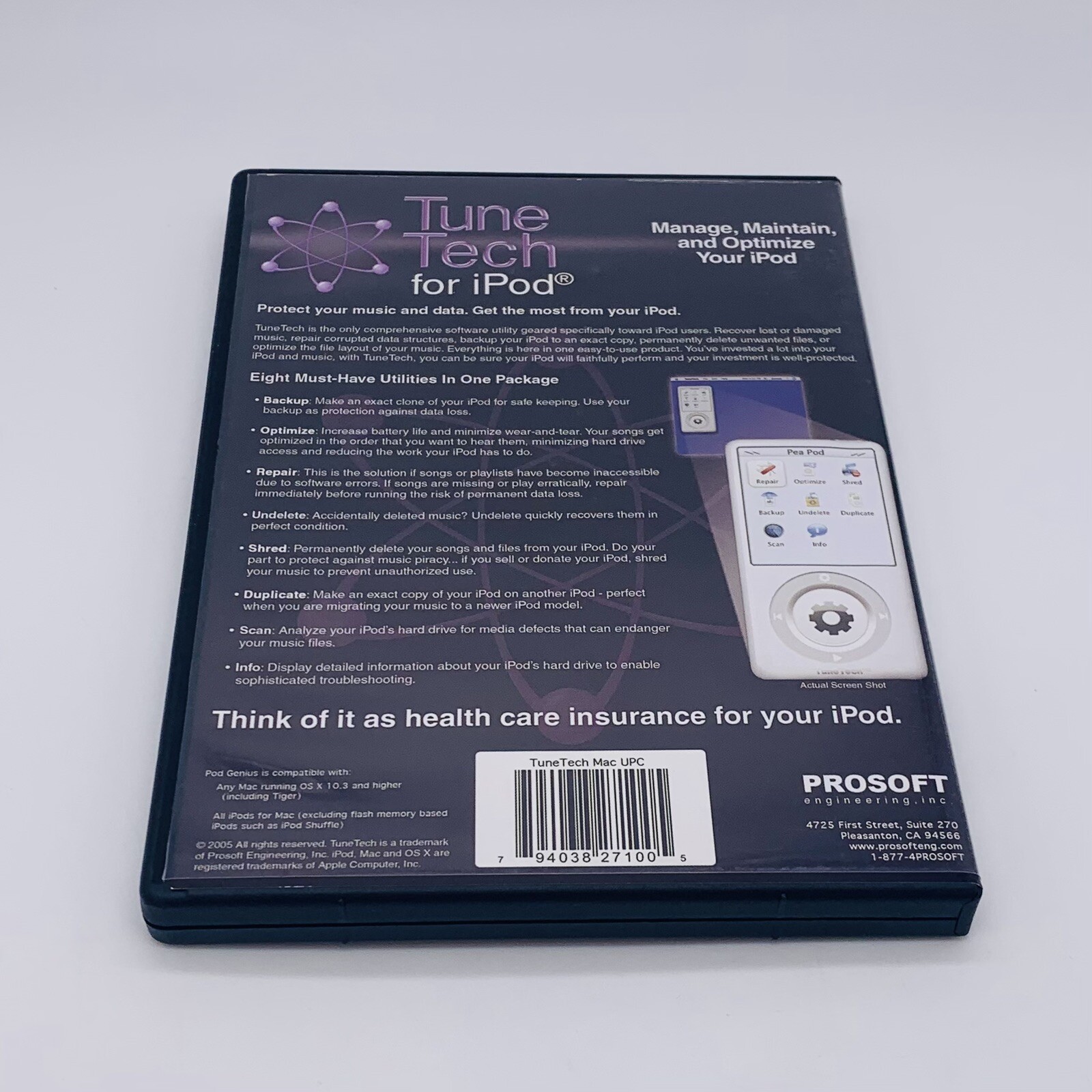 Tune Tech for iPod: Manage, Maintain and Optimize Your iPod for Mac Prosoft 2005
