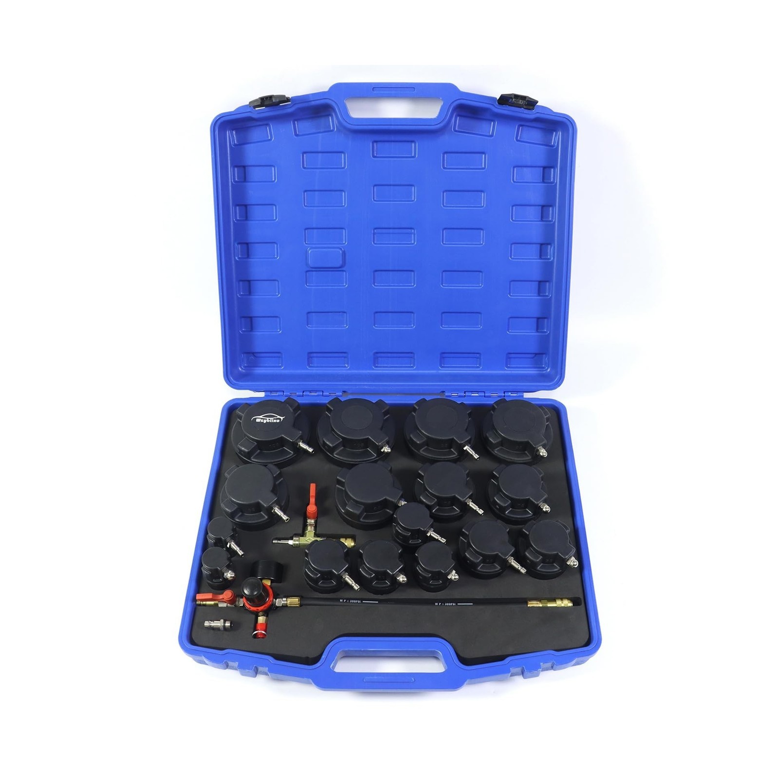 Turbo Leak Tester 19pcs w/Adapters 1.25-4.25"-Fit Exhaust/Cooling Pipes